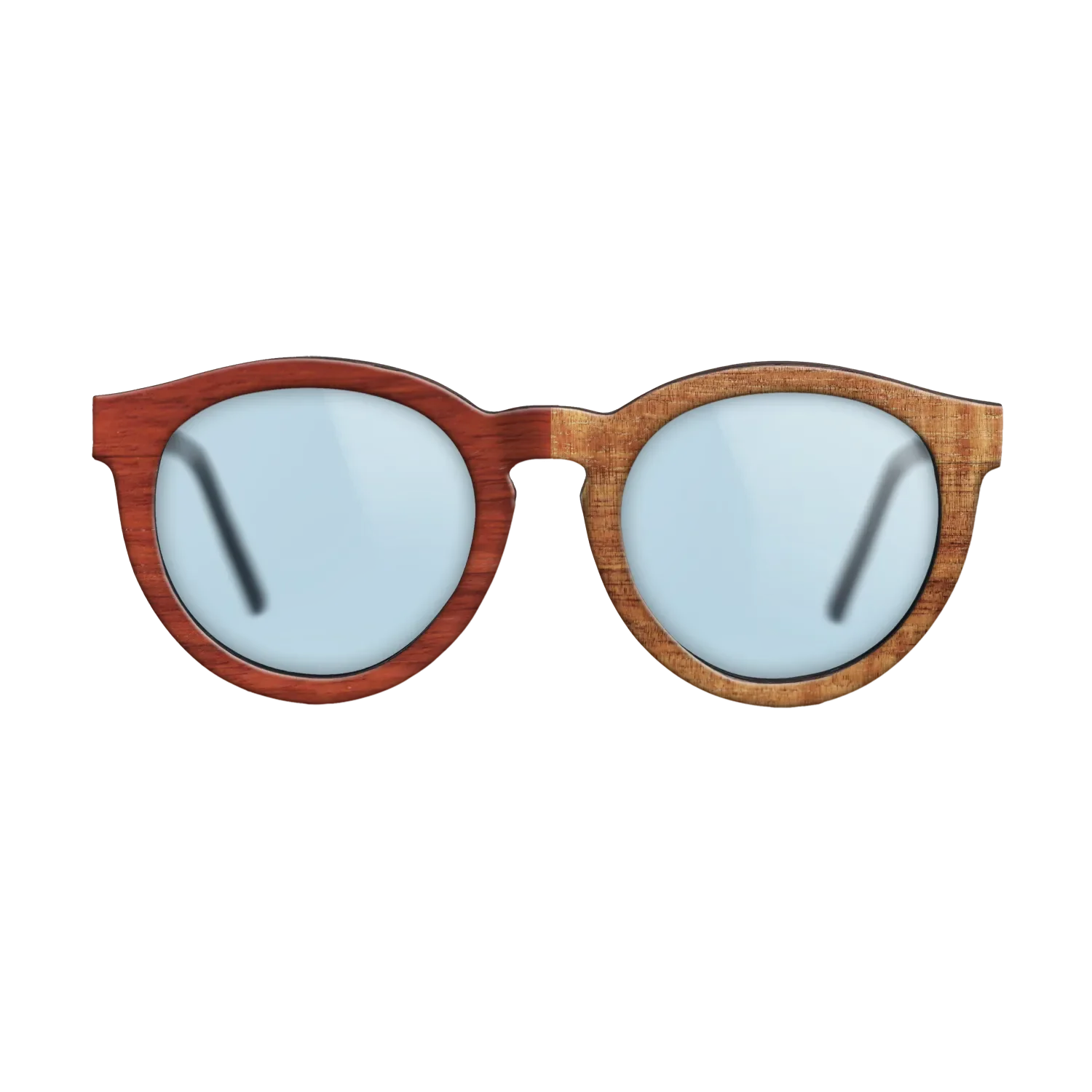 Bocote,Koa,Fumed Eucalyptus,Poplar Dyed: Red: Patch - The Rebel - Round - 1494 - SIRIS wood optic