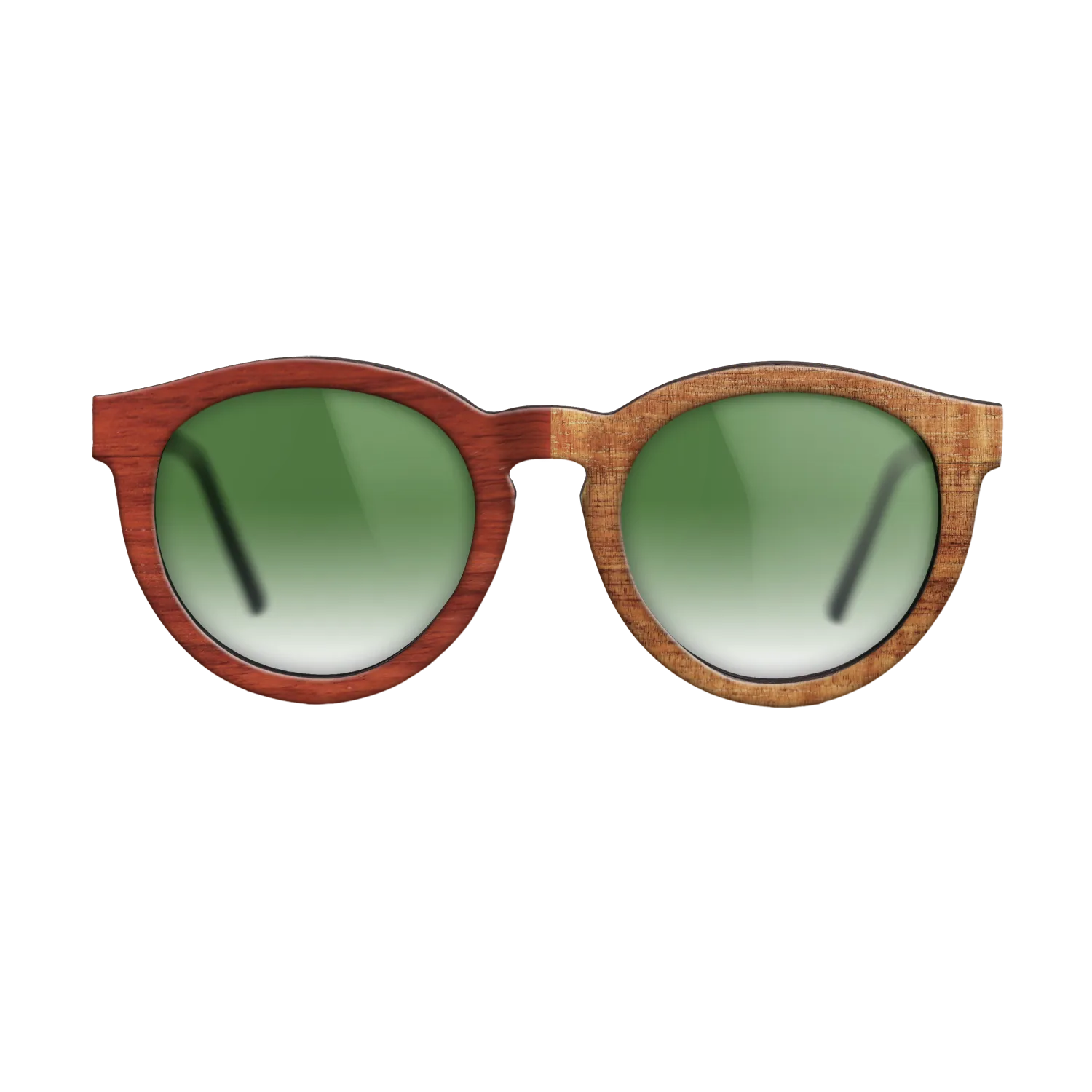 Bocote,Koa,Fumed Eucalyptus,Poplar Dyed: Red: Patch - The Rebel - Round - 1494 - SIRIS wood optic