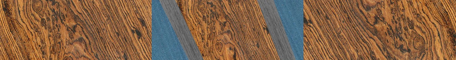 Bocote,Poplar Dyed: Blue Denim,Poplar Dyed: Grey: Angle Cut - The Rebel - Round - 1075 - SIRIS wood optic