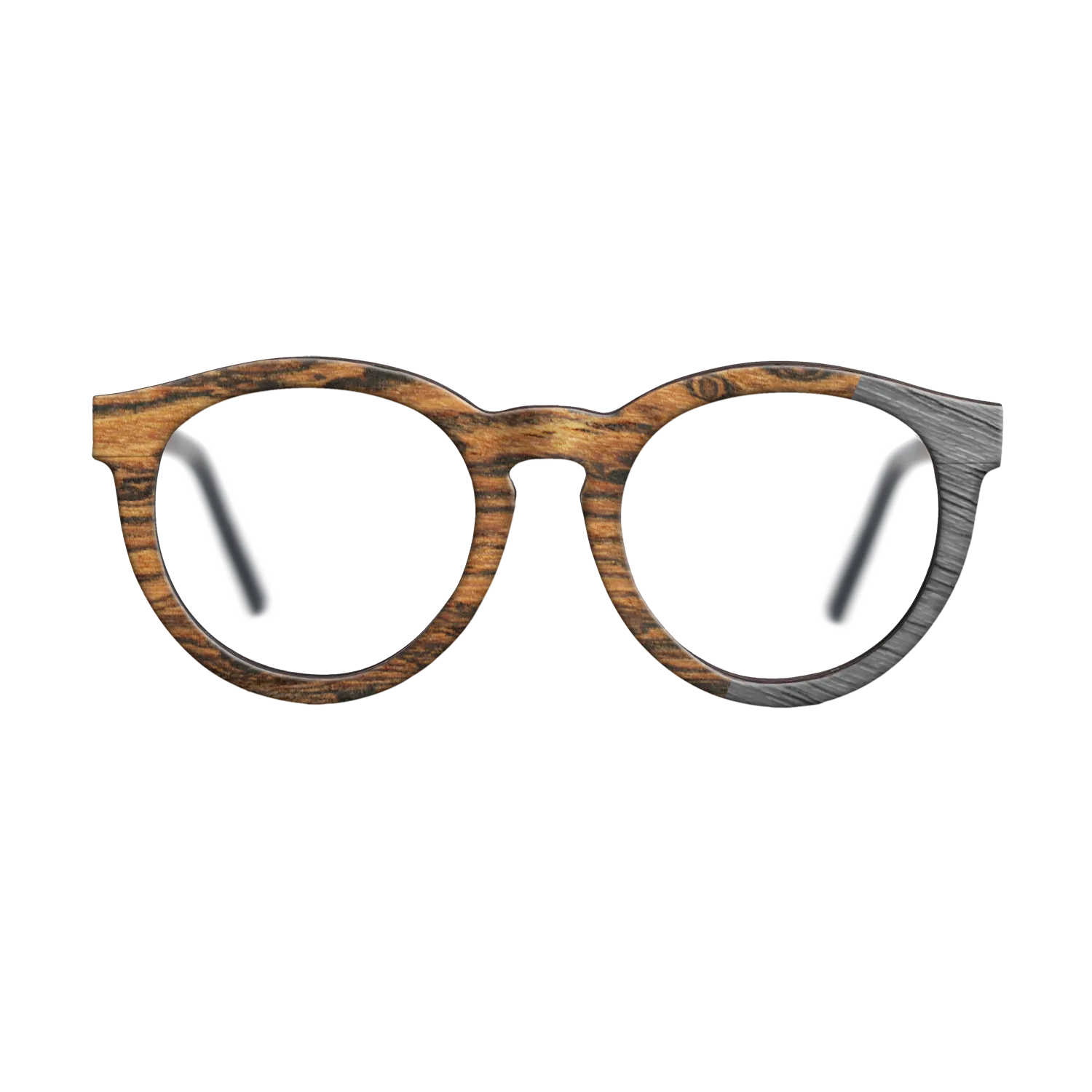 Bocote,Poplar Dyed: Grey: Dicut - The Rebel - Round - SIRIS wood optic