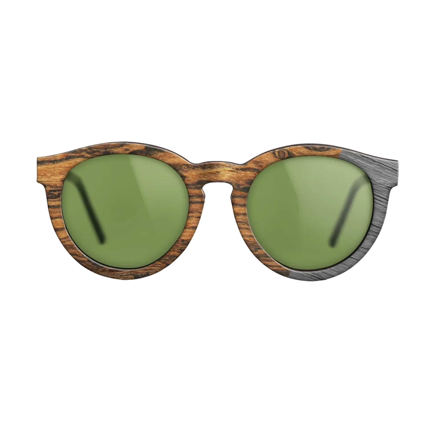 Bocote,Poplar Dyed: Grey: Dicut - The Rebel - Round - SIRIS wood optic