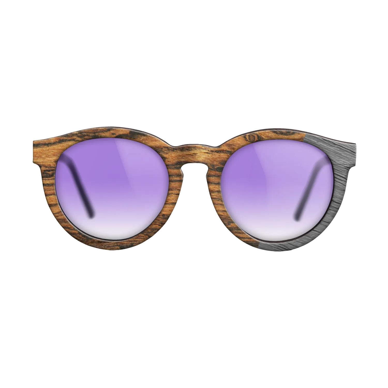 Bocote,Poplar Dyed: Grey: Dicut - The Rebel - Round - SIRIS wood optic