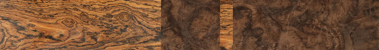 Bocote,Walnut Burl: Splice - The Hero - Square - SIRIS wood optic