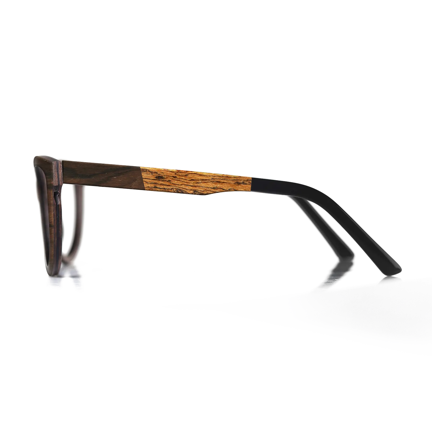 Bocote,Walnut Claro Dark,Ziricote Dark Quartered: Angle Cut - The Hero - Square - SIRIS wood optic