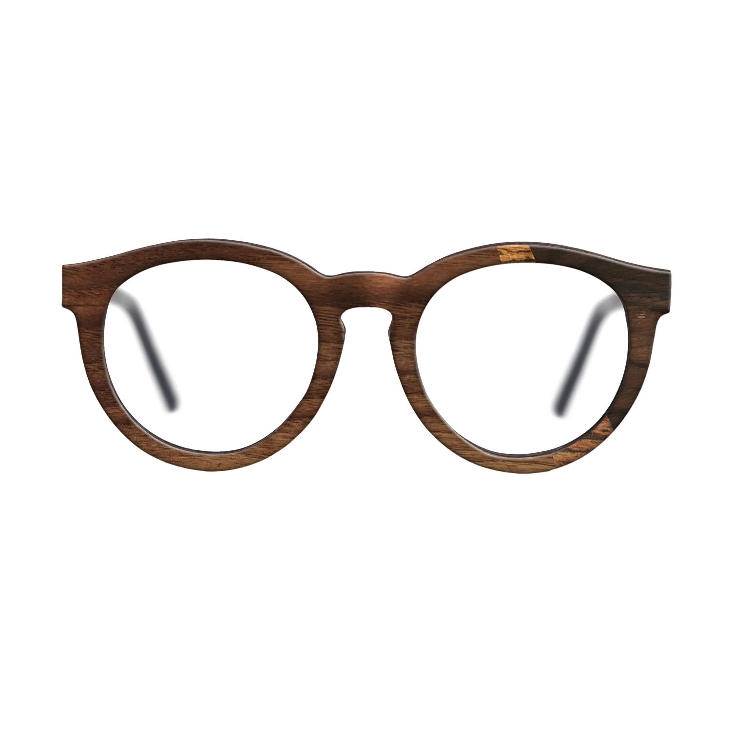 Bocote,Walnut Claro Dark,Ziricote Dark Quartered: Angle Cut - The Rebel - Round - SIRIS wood optic