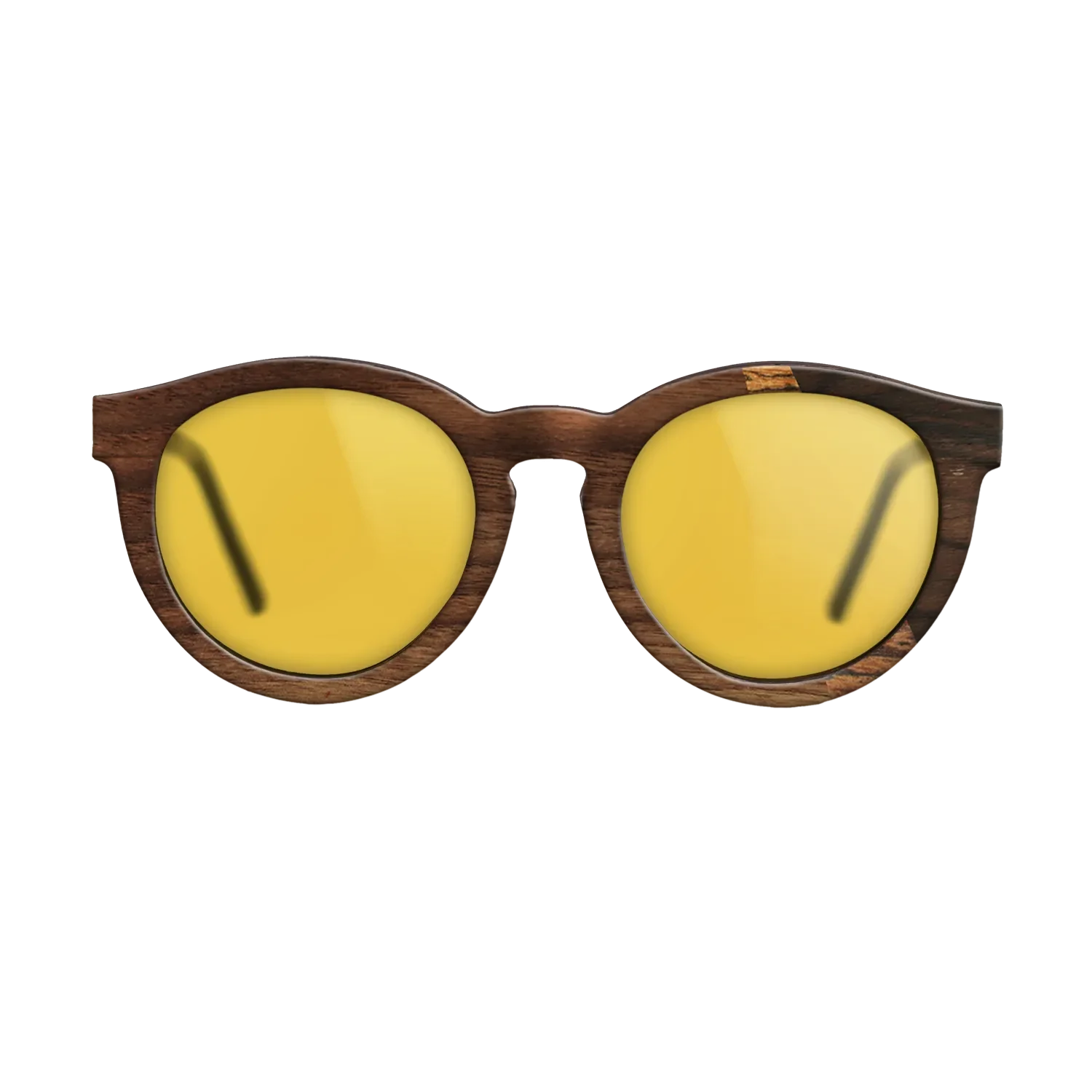 Bocote,Walnut Claro Dark,Ziricote Dark Quartered: Angle Cut - The Rebel - Round - SIRIS wood optic