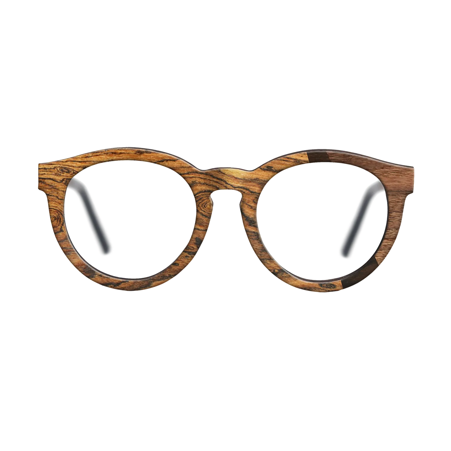 Bocote,Walnut Claro Dark,Ziricote Dark Quartered,Fumed Oak: Angle Cut - The Rebel - Round - SIRIS wood optic