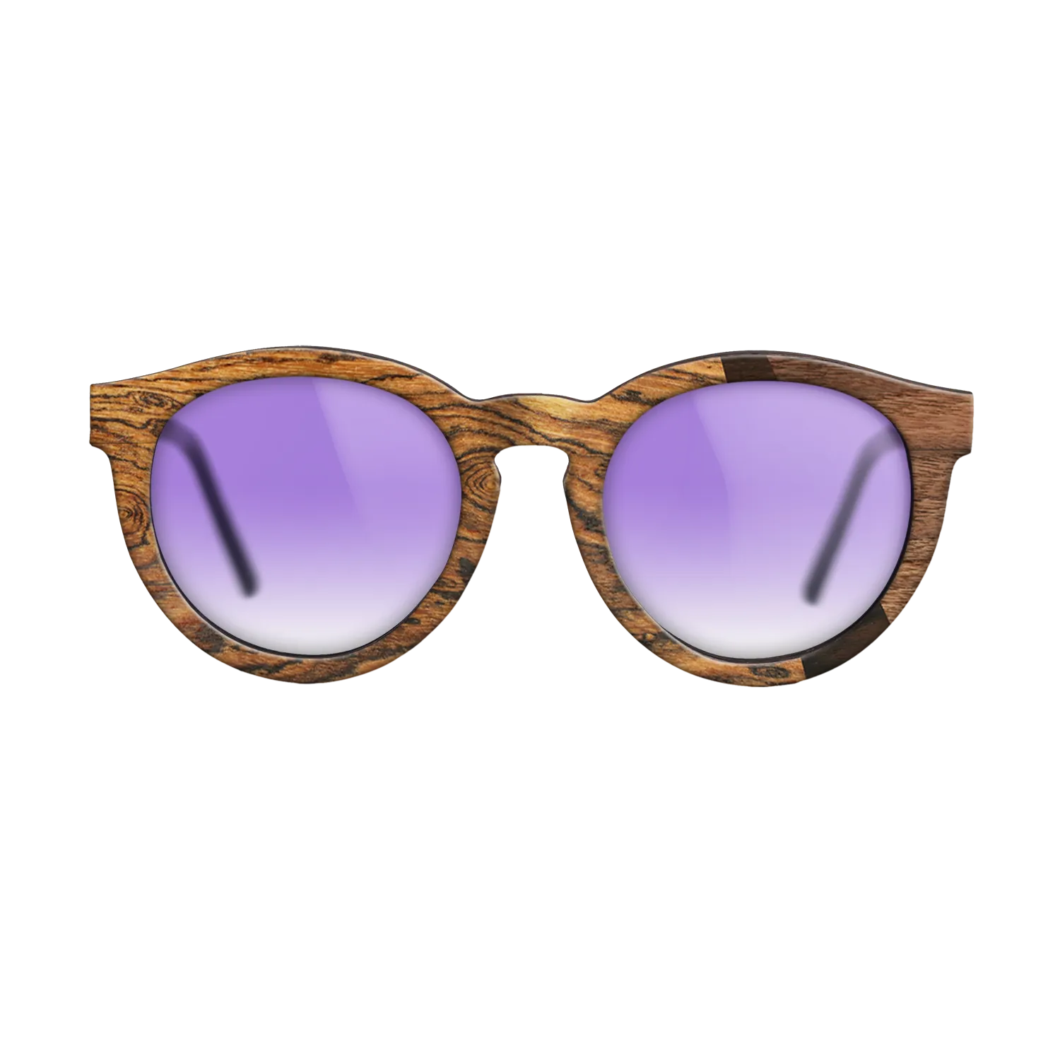 Bocote,Walnut Claro Dark,Ziricote Dark Quartered,Fumed Oak: Angle Cut - The Rebel - Round - SIRIS wood optic