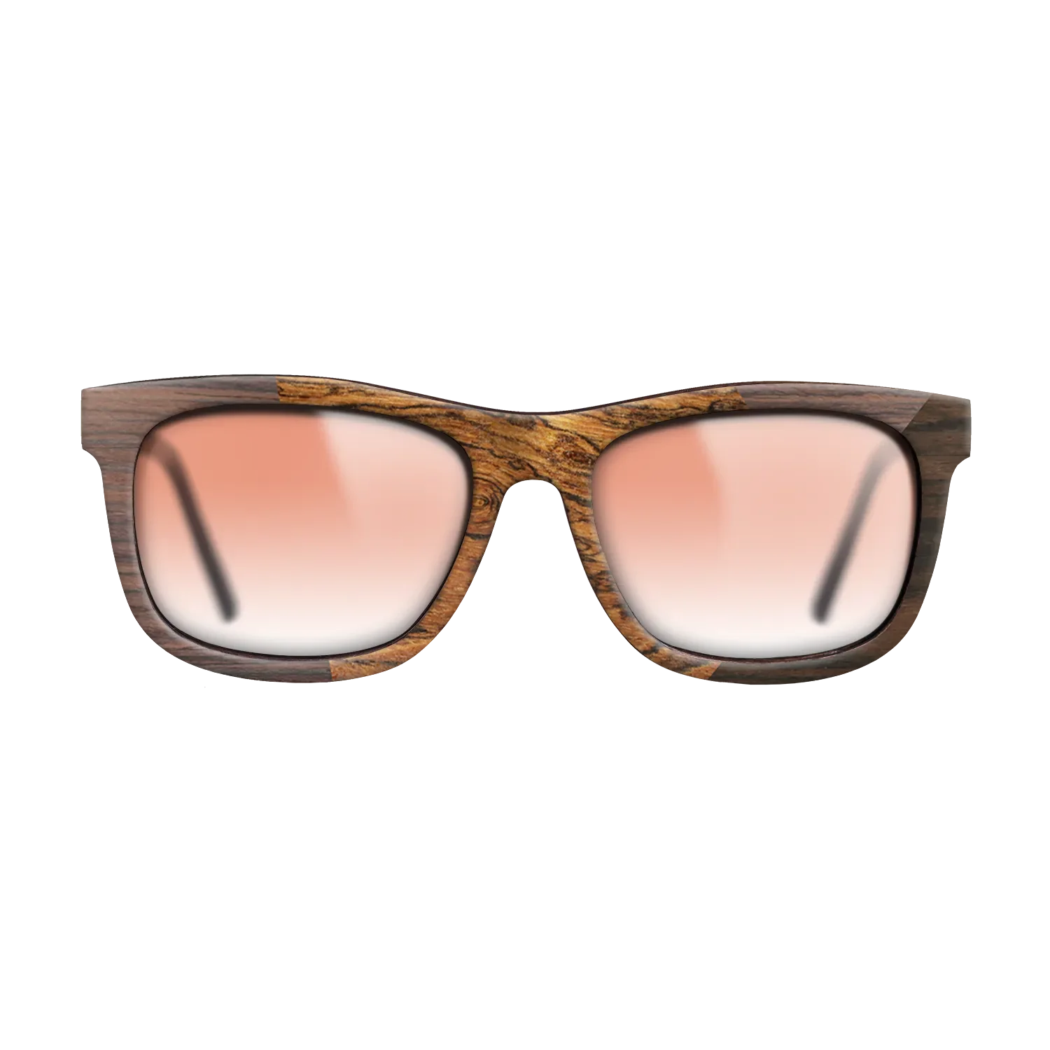 Bocote,Walnut Claro Light,Ziricote Dark Quartered: Angle Cut - The Hero - Square - SIRIS wood optic