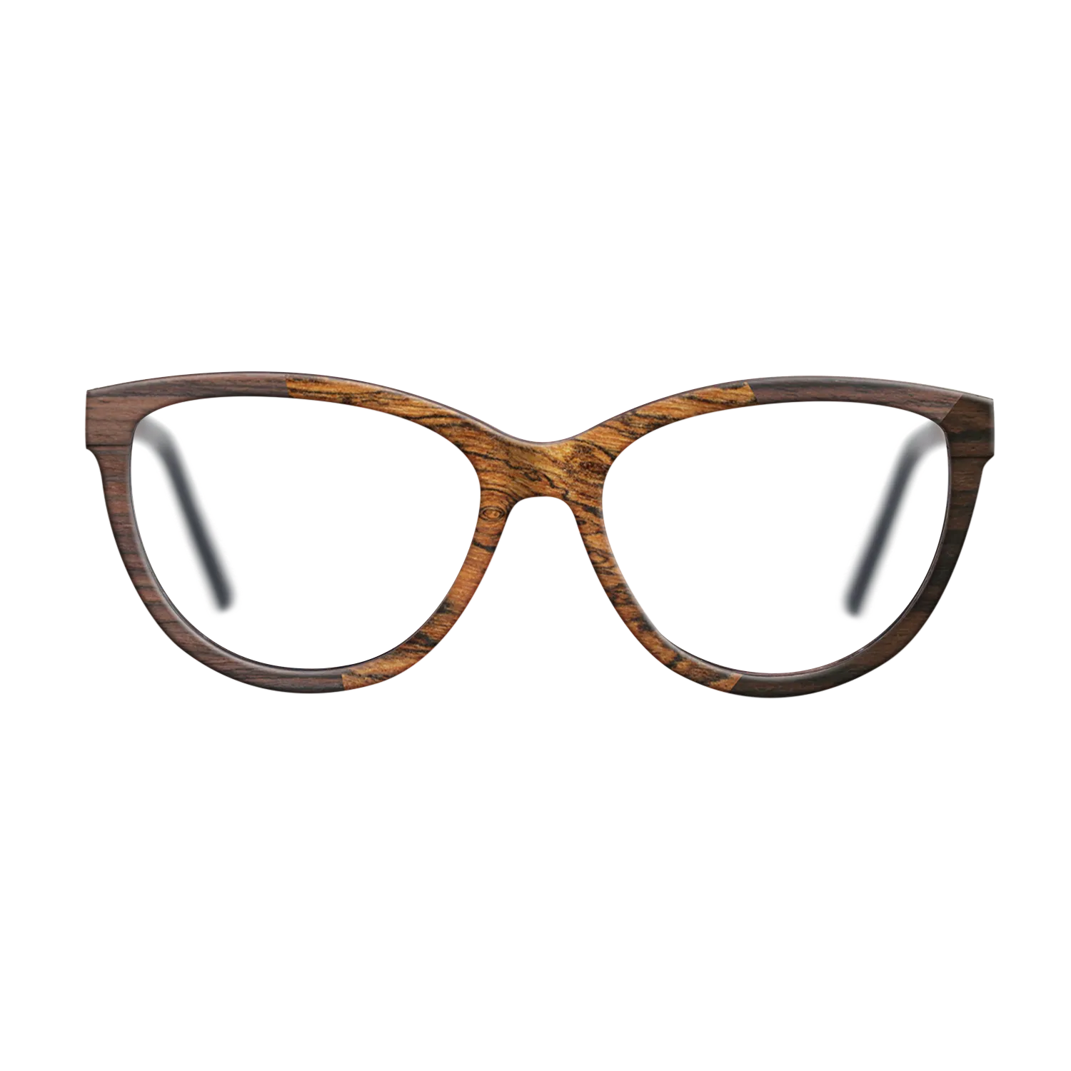 Bocote,Walnut Claro Light,Ziricote Dark Quartered: Angle Cut - The Maiden - Cat - SIRIS wood optic