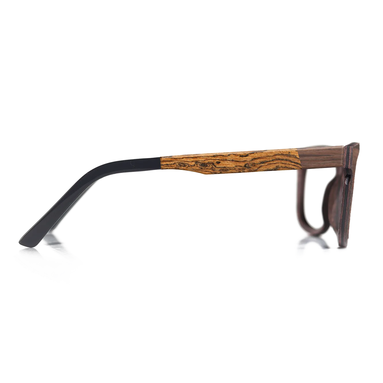 Bocote,Walnut Claro Light,Ziricote Dark Quartered: Angle Cut - The Maiden - Cat - SIRIS wood optic