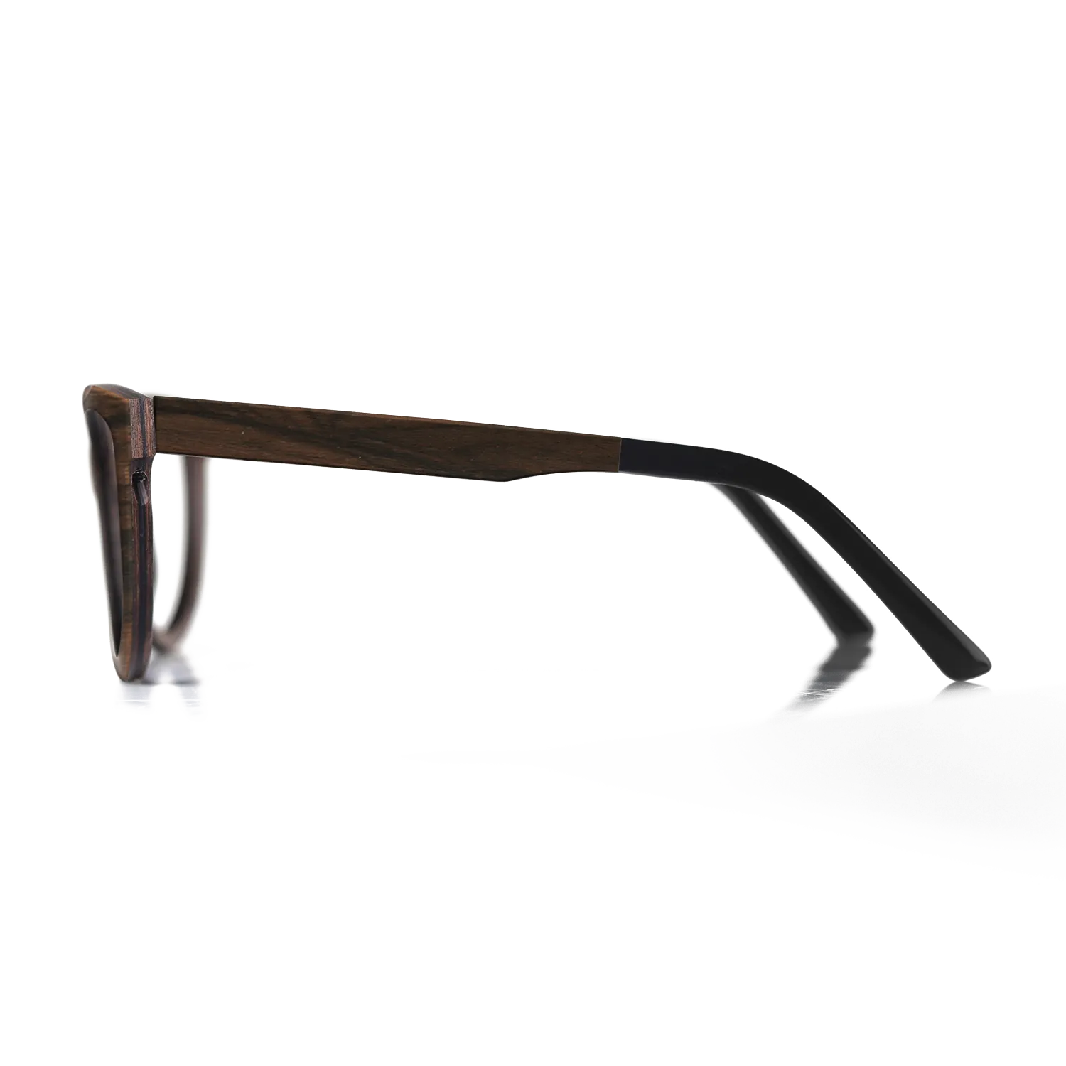 Bocote,Walnut Claro Light,Ziricote Dark Quartered: Angle Cut - The Maiden - Cat - SIRIS wood optic