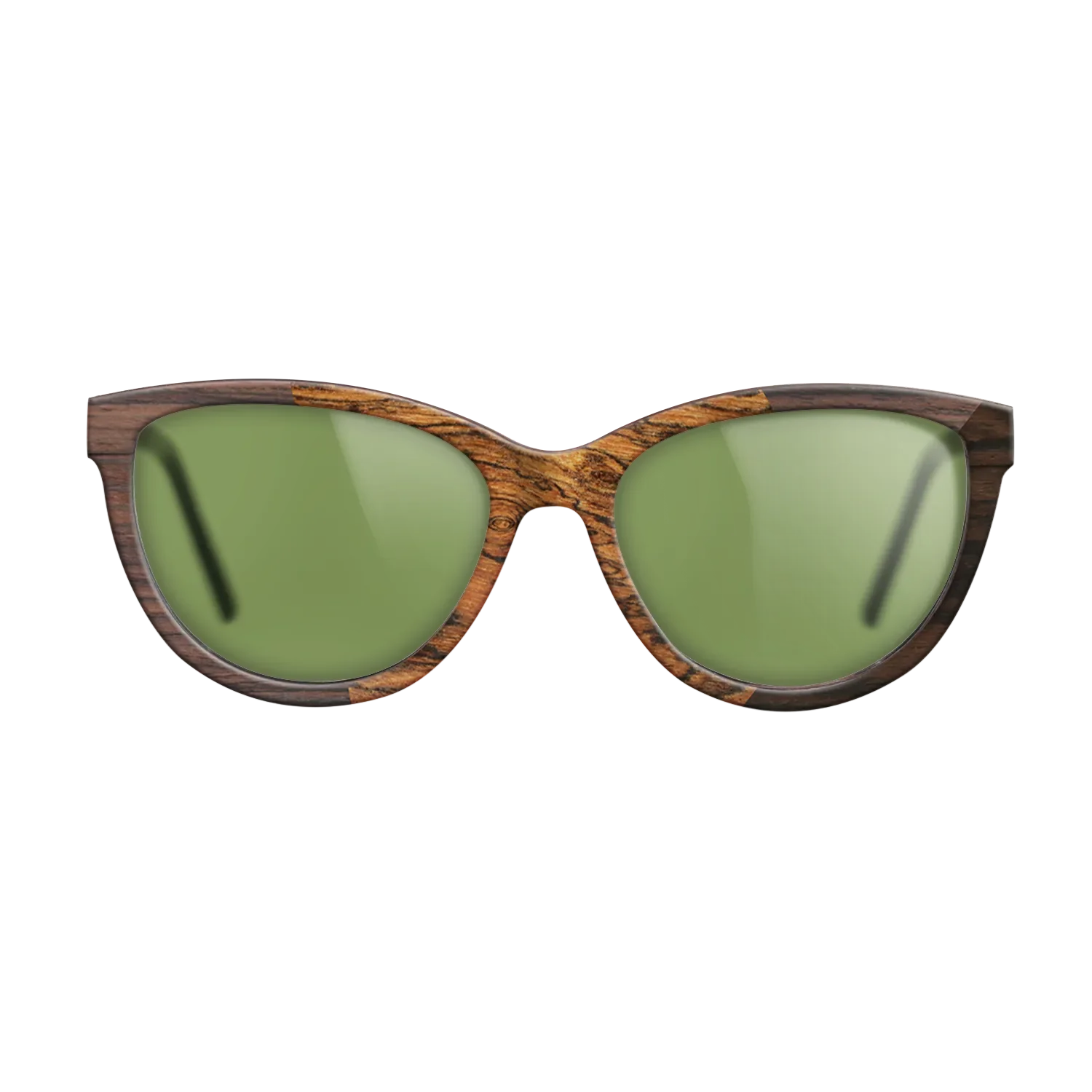 Bocote,Walnut Claro Light,Ziricote Dark Quartered: Angle Cut - The Maiden - Cat - SIRIS wood optic