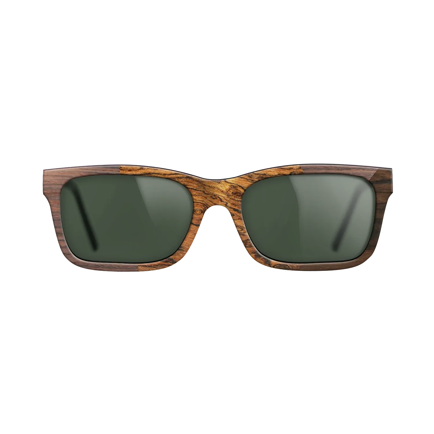 Bocote,Walnut Claro Light,Ziricote Dark Quartered: Angle Cut - The Sage - Rectangle - SIRIS wood optic