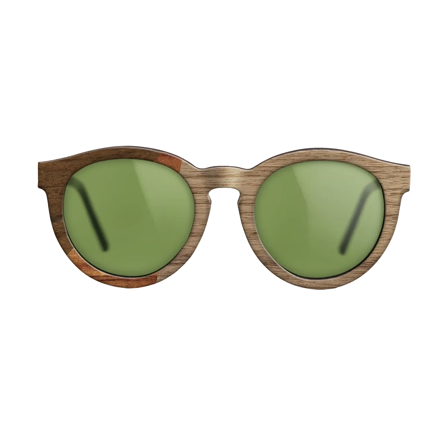 Walnut: Straight Grain,Ziricote Dark Quartered,Koa: Bauhaus - The Rebel - Round - 1240 - SIRIS wood optic