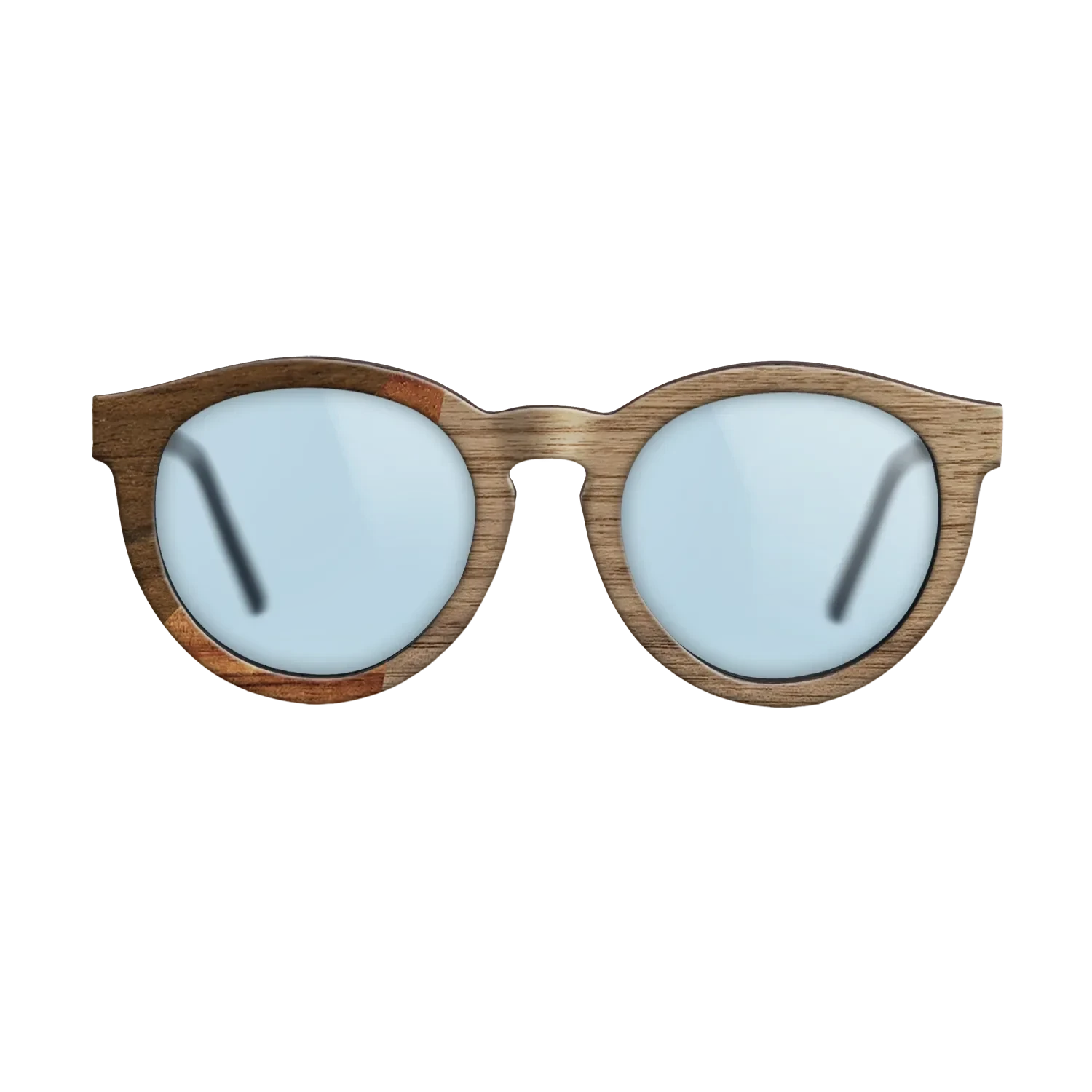 Walnut: Straight Grain,Ziricote Dark Quartered,Koa: Bauhaus - The Rebel - Round - 1240 - SIRIS wood optic