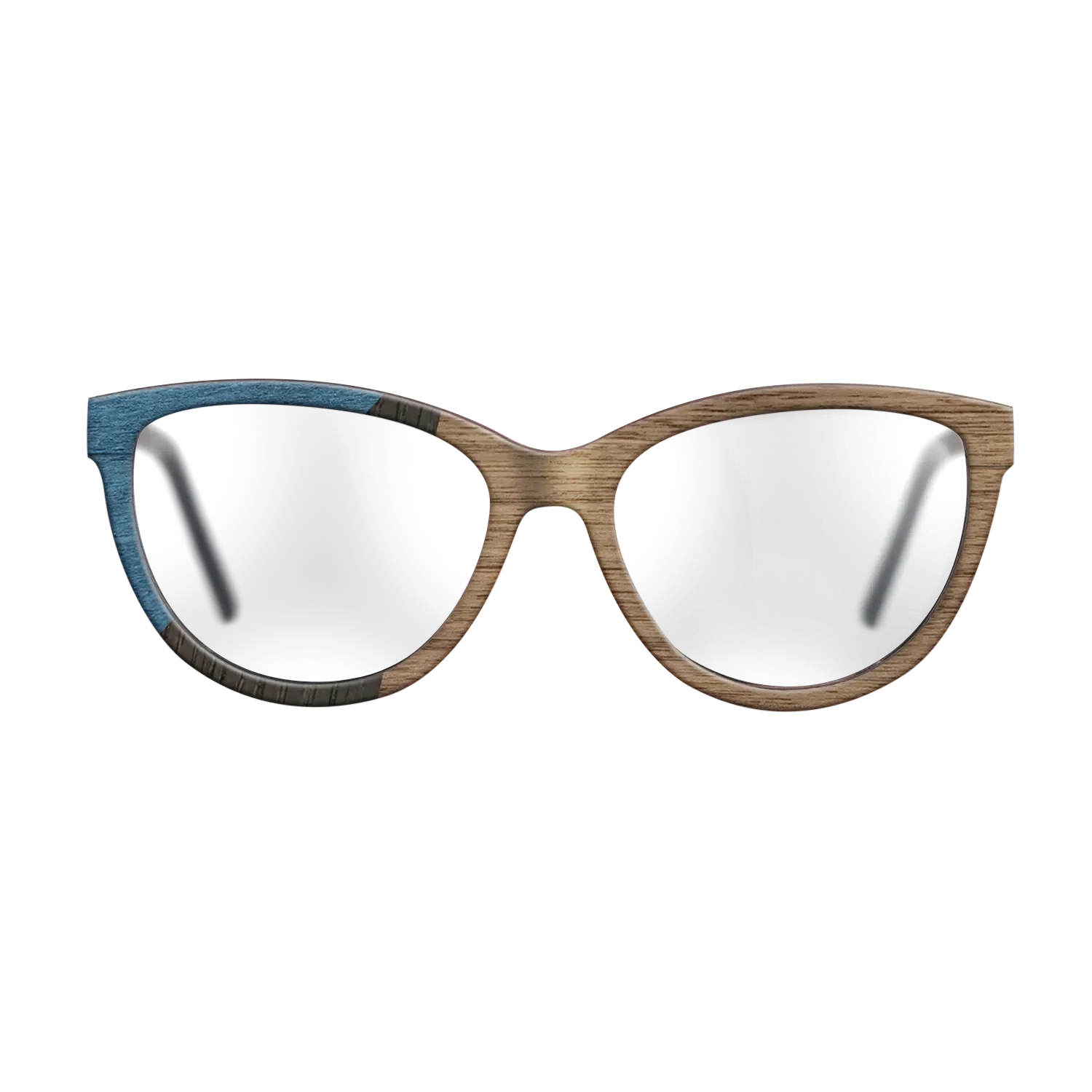 Walnut: Straight Grain,Poplar Dyed: Blue Denim,Fumed Oak: Bauhaus - The Maiden - Cat - 1950 - SIRIS wood optic