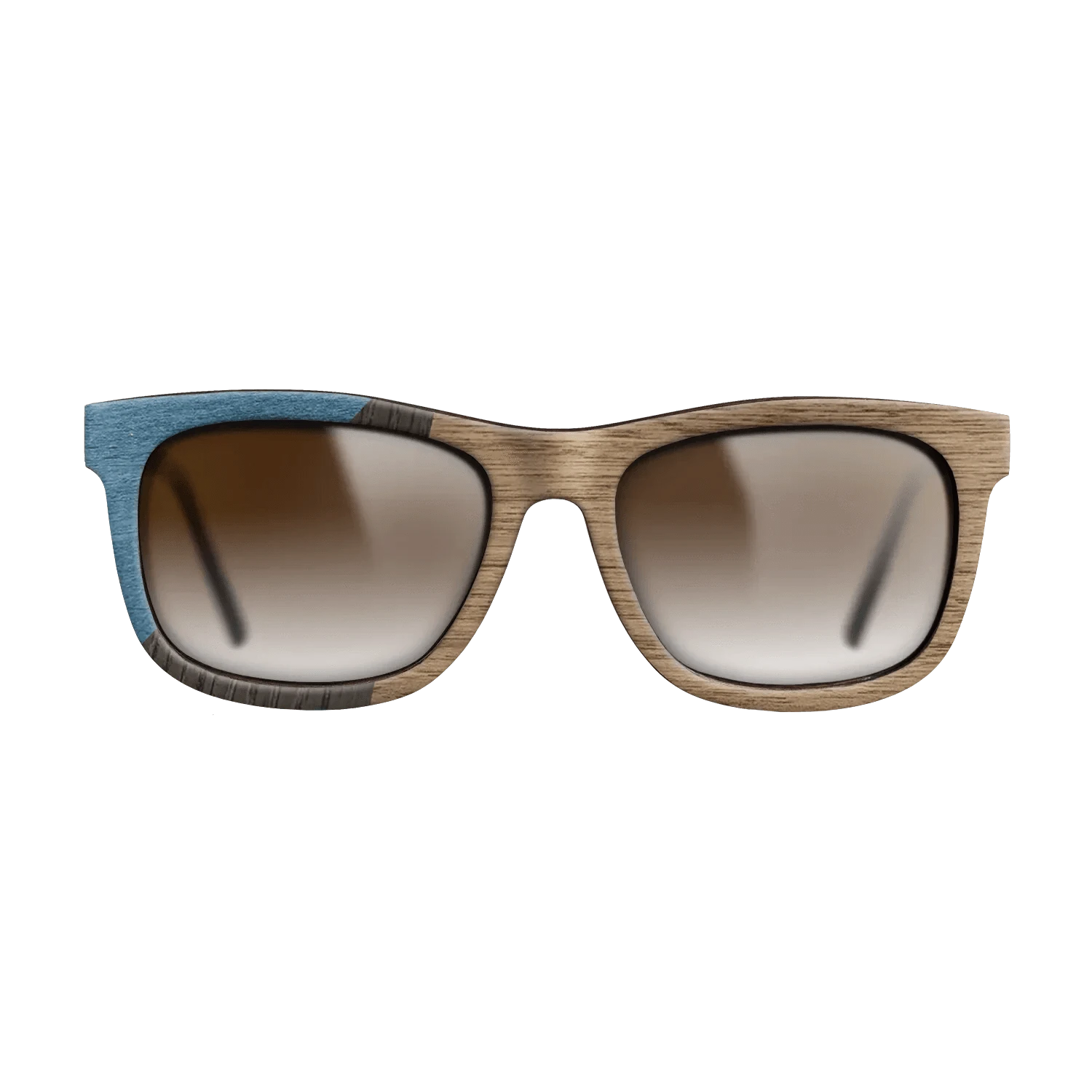 Walnut: Straight Grain,Poplar Dyed: Blue Denim,Fumed Oak: Bauhaus - The Hero - Square - 1950 - SIRIS wood optic