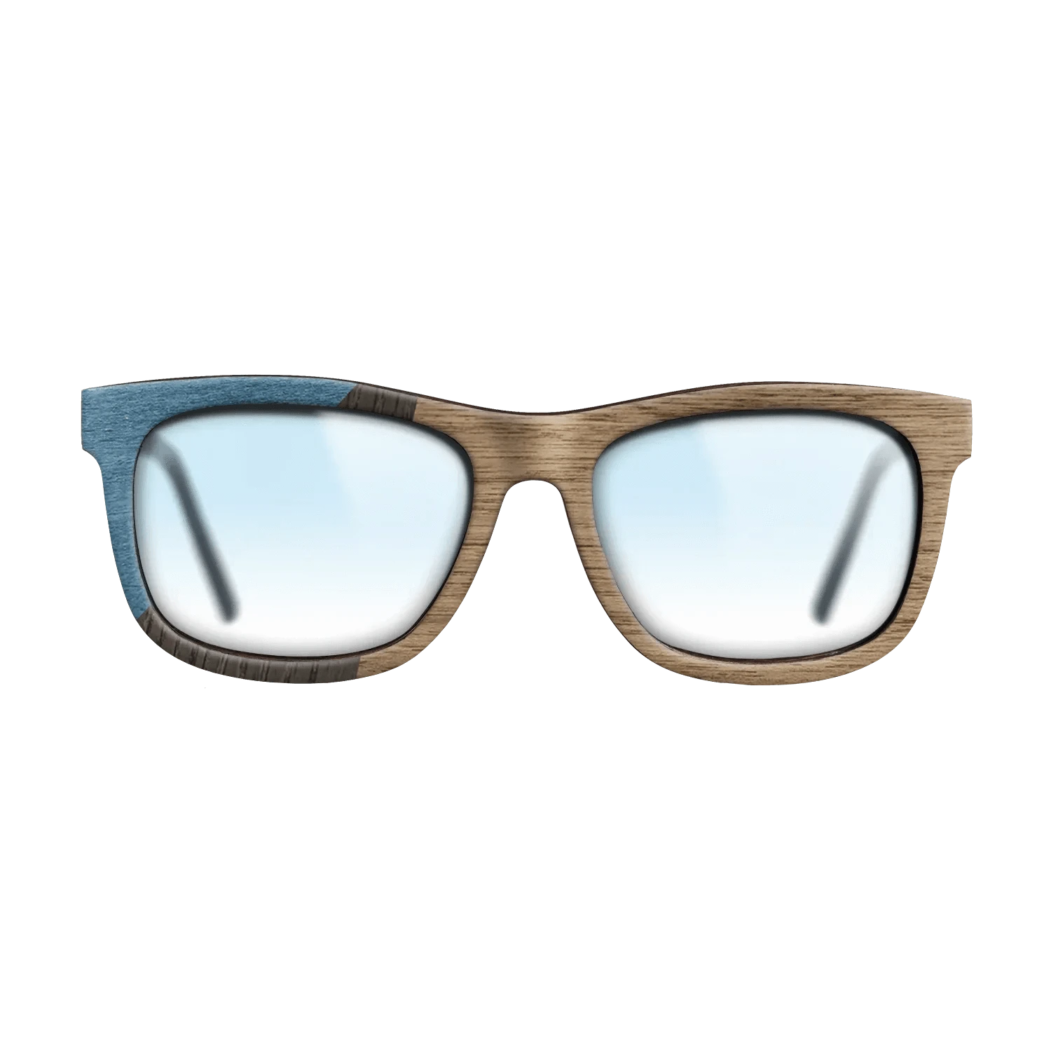 Walnut: Straight Grain,Poplar Dyed: Blue Denim,Fumed Oak: Bauhaus - The Hero - Square - 1950 - SIRIS wood optic
