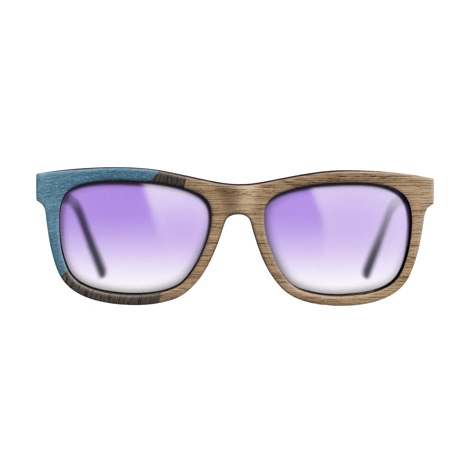 Walnut: Straight Grain,Poplar Dyed: Blue Denim,Fumed Oak: Bauhaus - The Hero - Square - 1950 - SIRIS wood optic