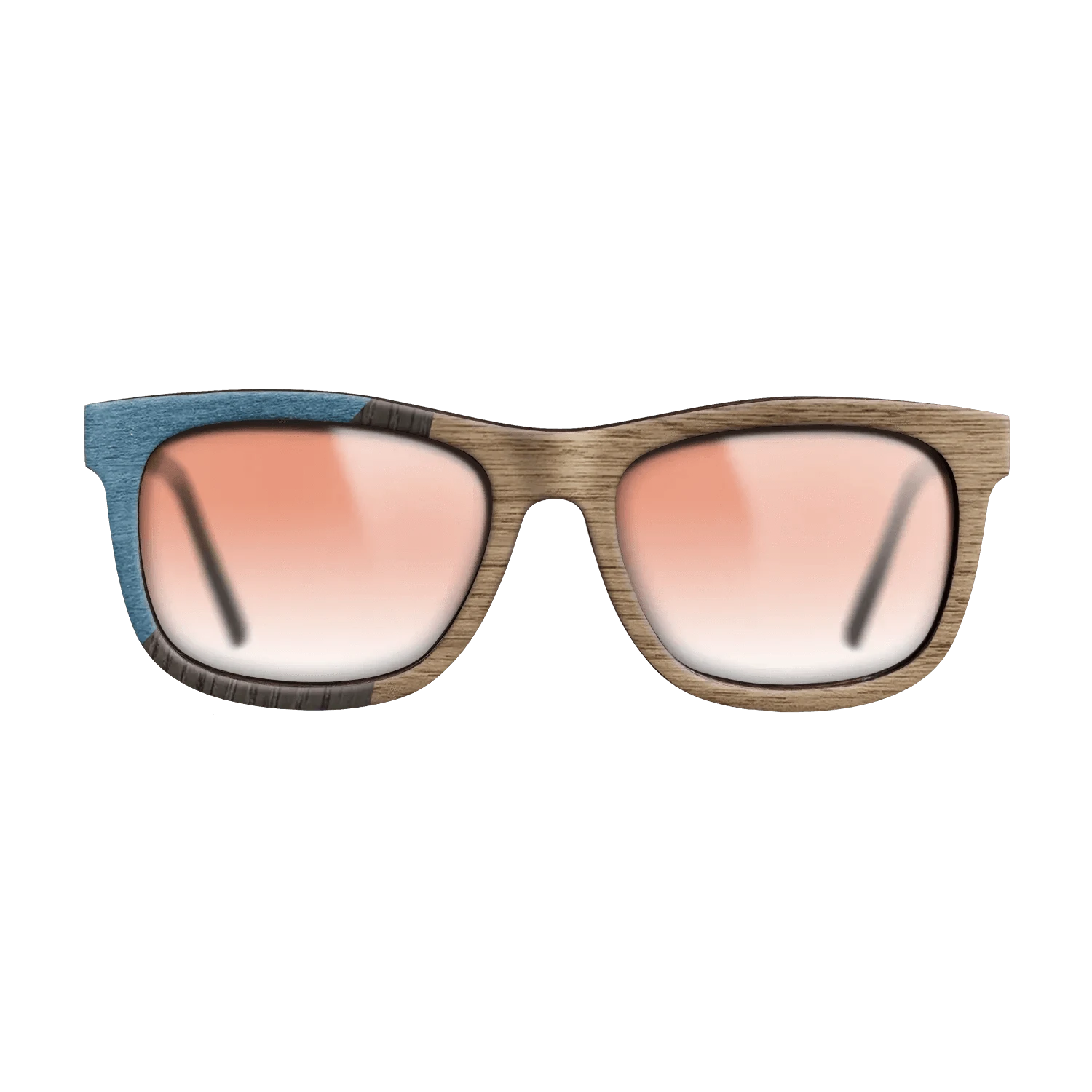 Walnut: Straight Grain,Poplar Dyed: Blue Denim,Fumed Oak: Bauhaus - The Hero - Square - 1950 - SIRIS wood optic