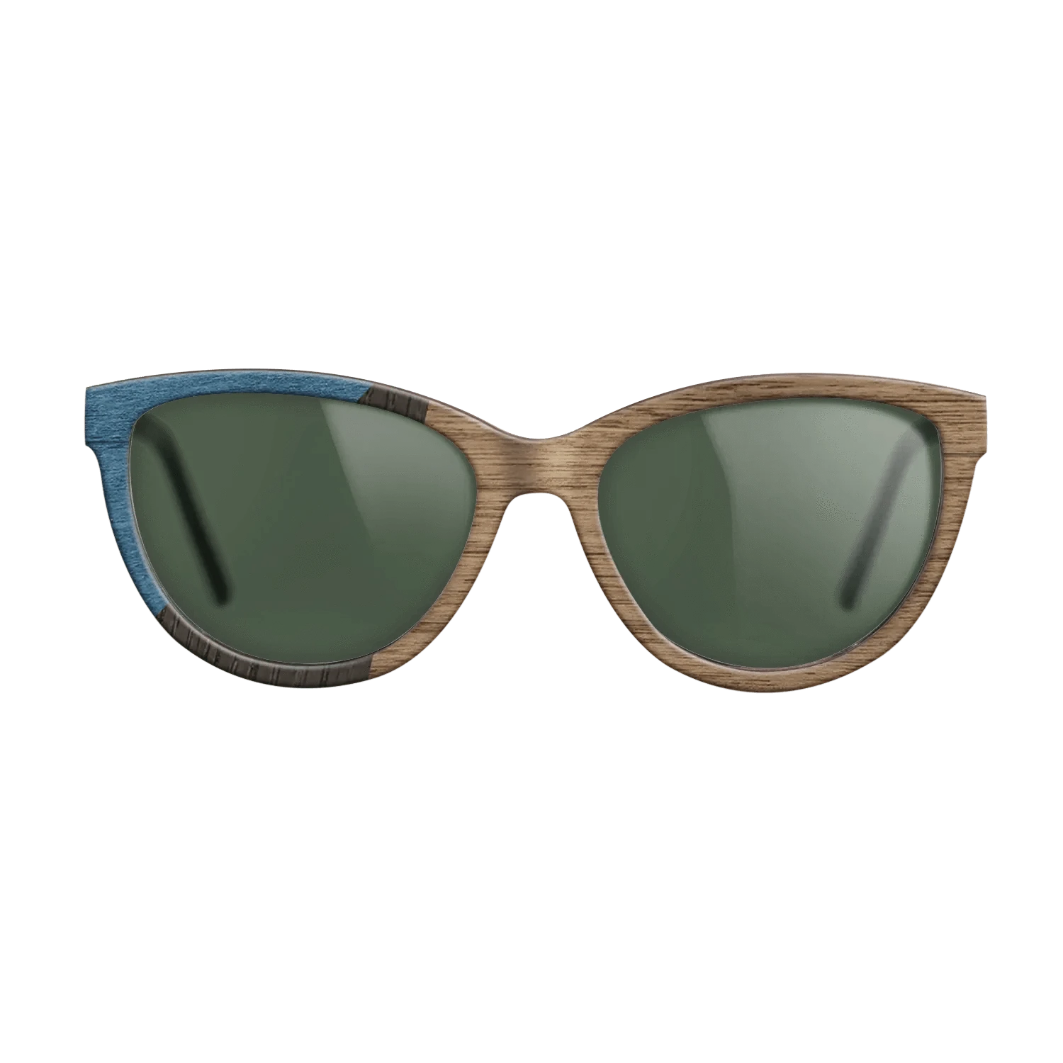 Walnut: Straight Grain,Poplar Dyed: Blue Denim,Fumed Oak: Bauhaus - The Maiden - Cat - 1950 - SIRIS wood optic