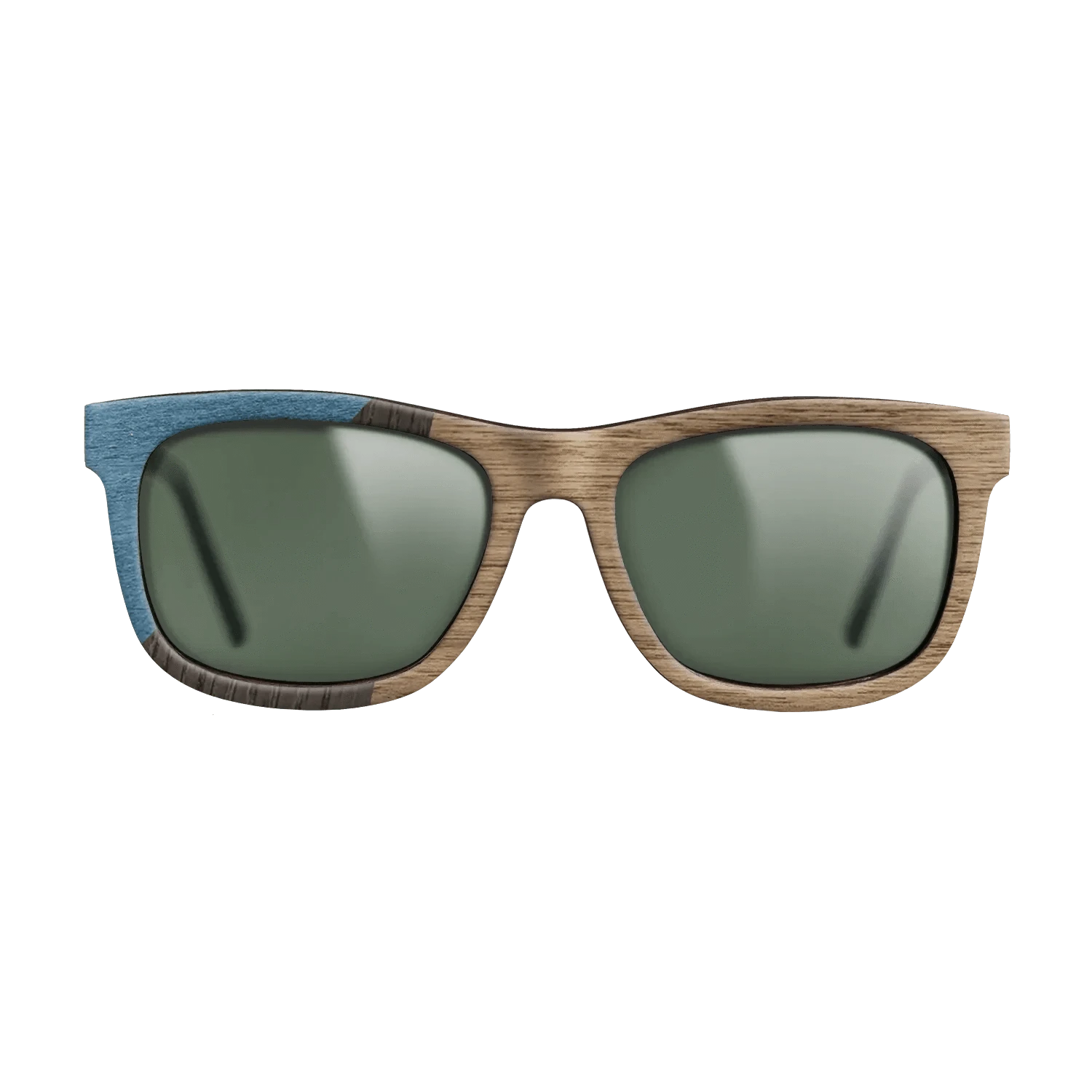 Walnut: Straight Grain,Poplar Dyed: Blue Denim,Fumed Oak: Bauhaus - The Hero - Square - 1950 - SIRIS wood optic