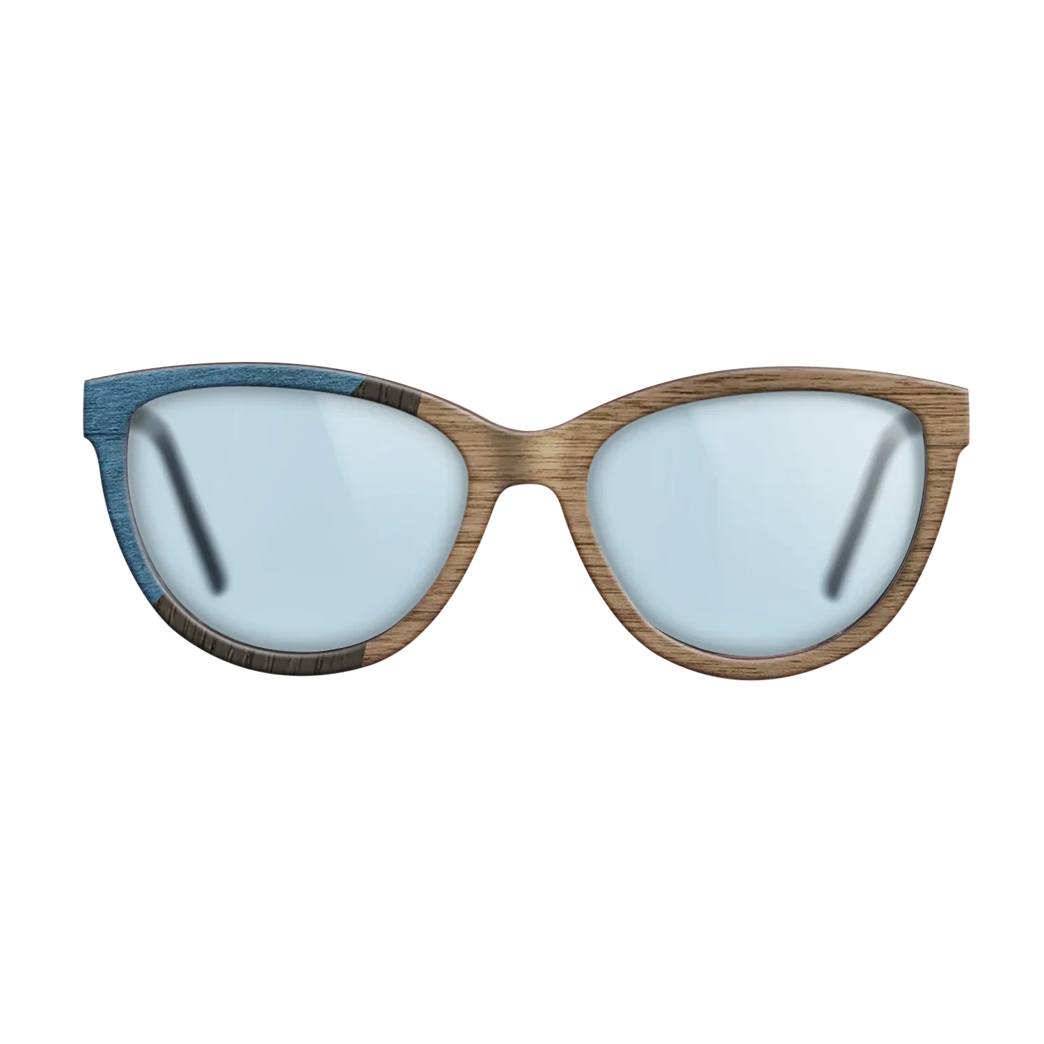 Walnut: Straight Grain,Poplar Dyed: Blue Denim,Fumed Oak: Bauhaus - The Maiden - Cat - 1950 - SIRIS wood optic