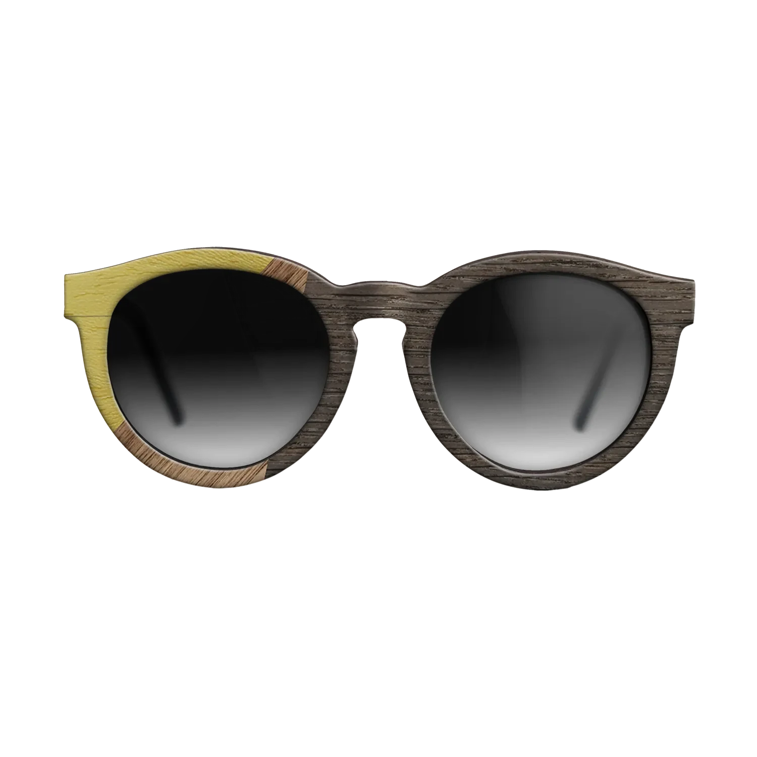 Walnut: Straight Grain,Poplar Dyed: Yellow,Fumed Oak: Bauhaus - The Rebel - Round - 1244 - SIRIS wood optic