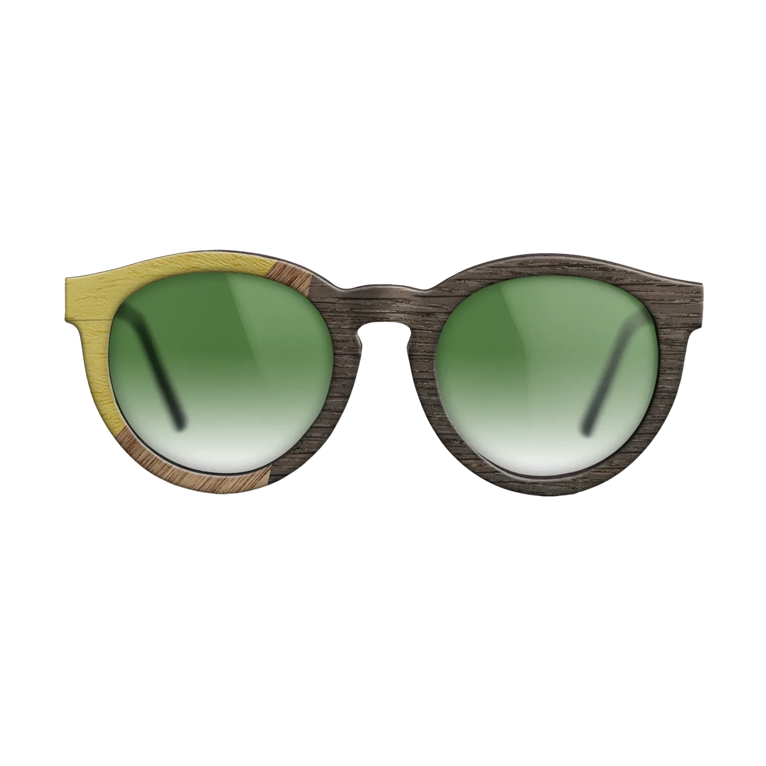 Walnut: Straight Grain,Poplar Dyed: Yellow,Fumed Oak: Bauhaus - The Rebel - Round - 1244 - SIRIS wood optic