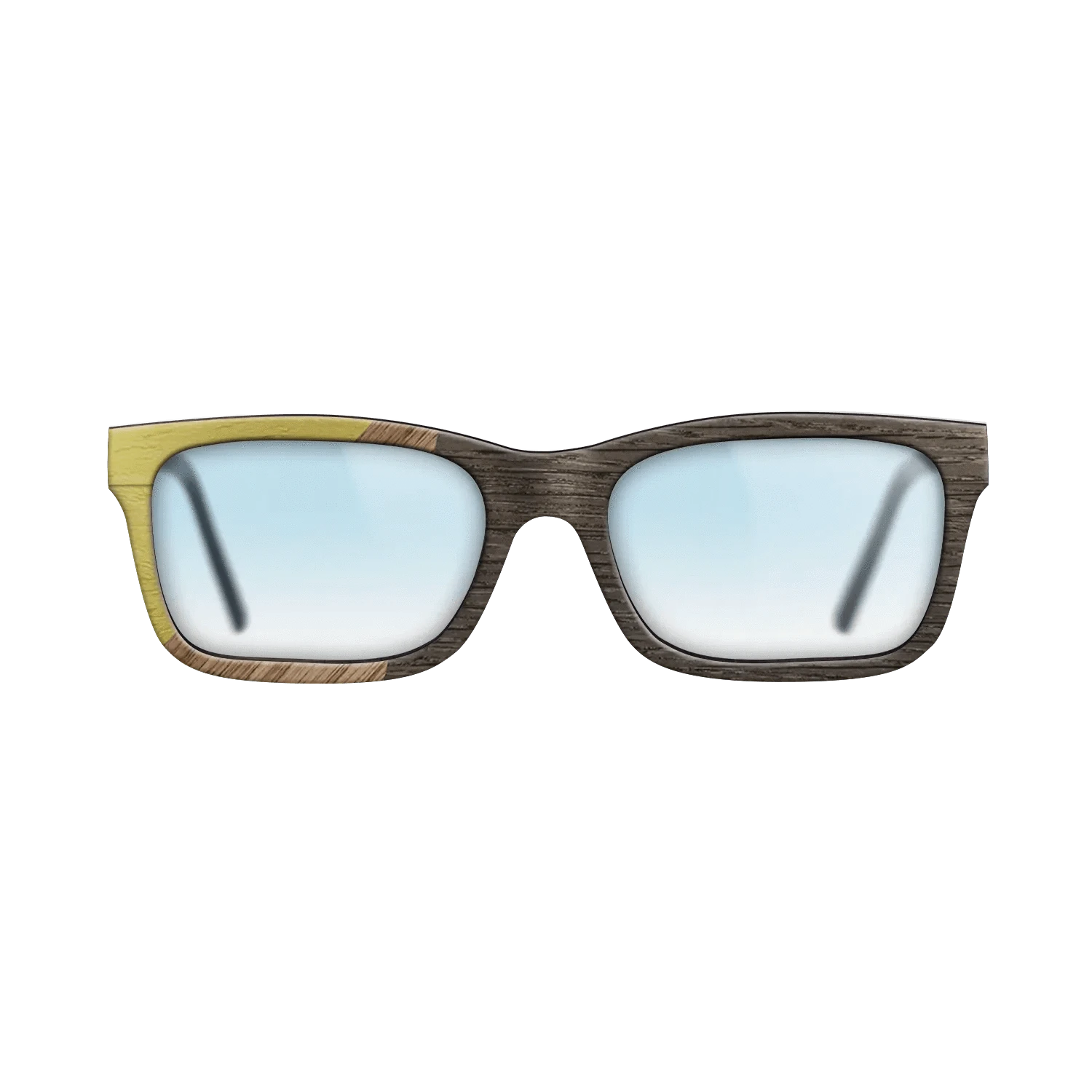 Walnut: Straight Grain,Poplar Dyed: Yellow,Fumed Oak: Bauhaus - The Sage - Rectangle - 1244 - SIRIS wood optic