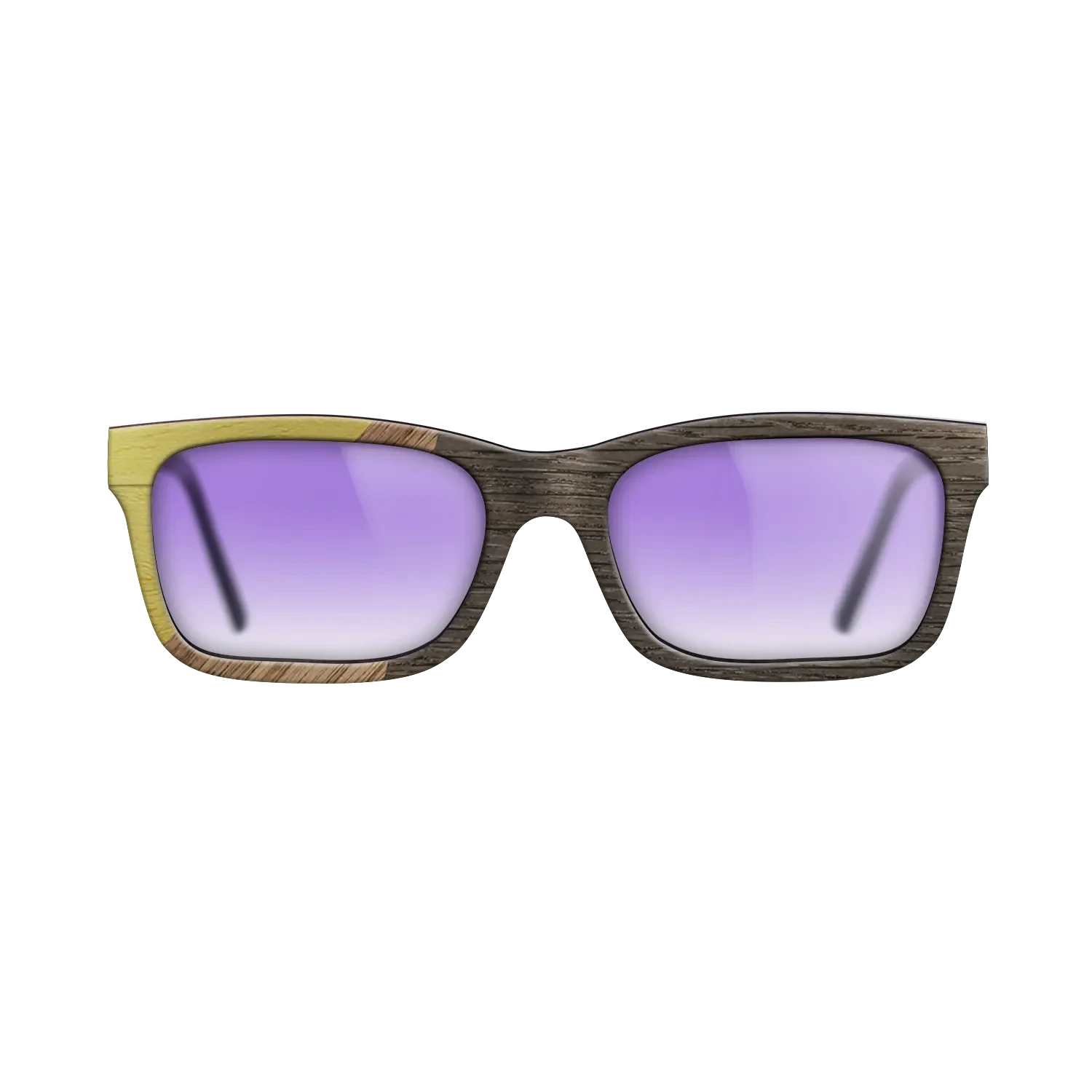 Walnut: Straight Grain,Poplar Dyed: Yellow,Fumed Oak: Bauhaus - The Sage - Rectangle - 1244 - SIRIS wood optic