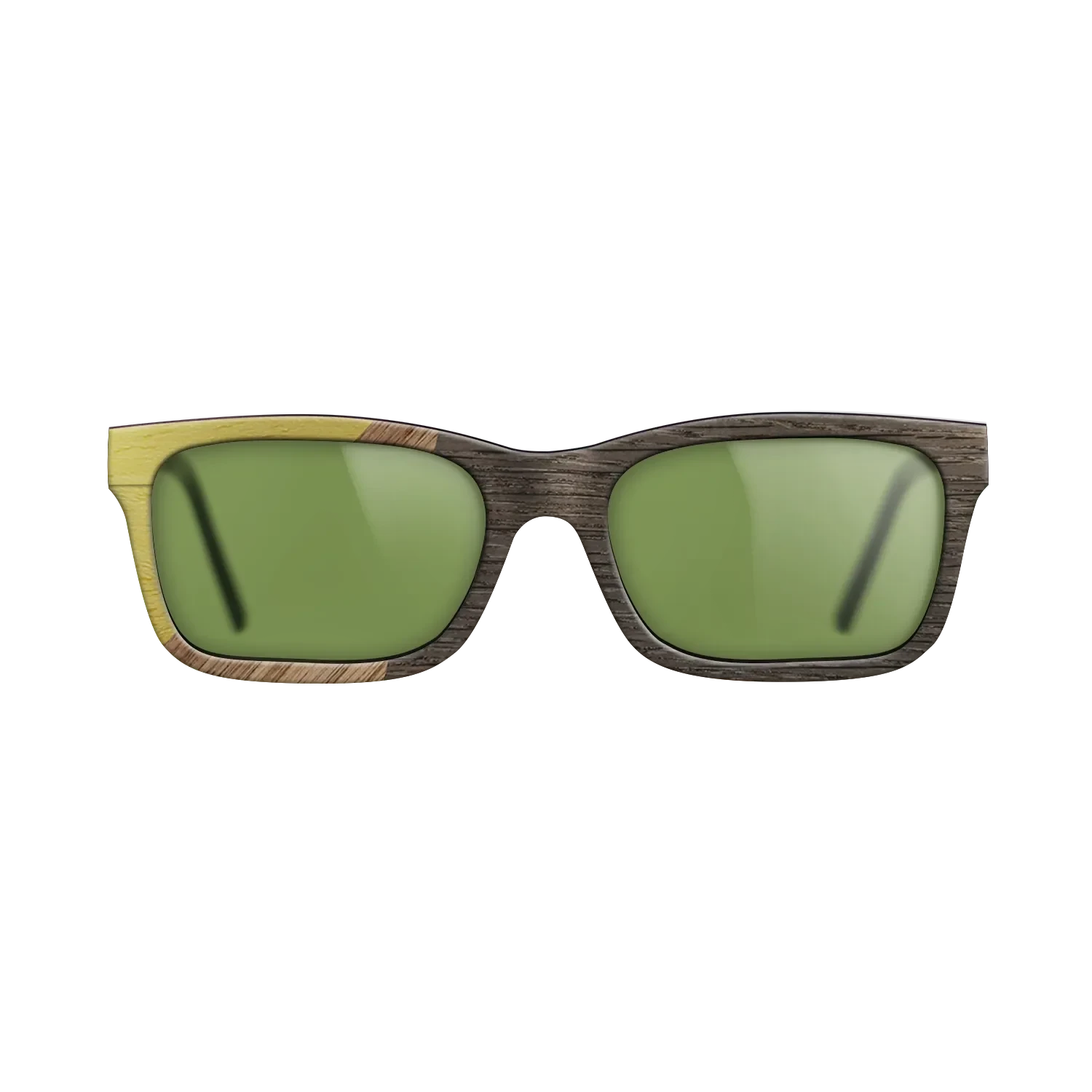 Walnut: Straight Grain,Poplar Dyed: Yellow,Fumed Oak: Bauhaus - The Sage - Rectangle - 1244 - SIRIS wood optic