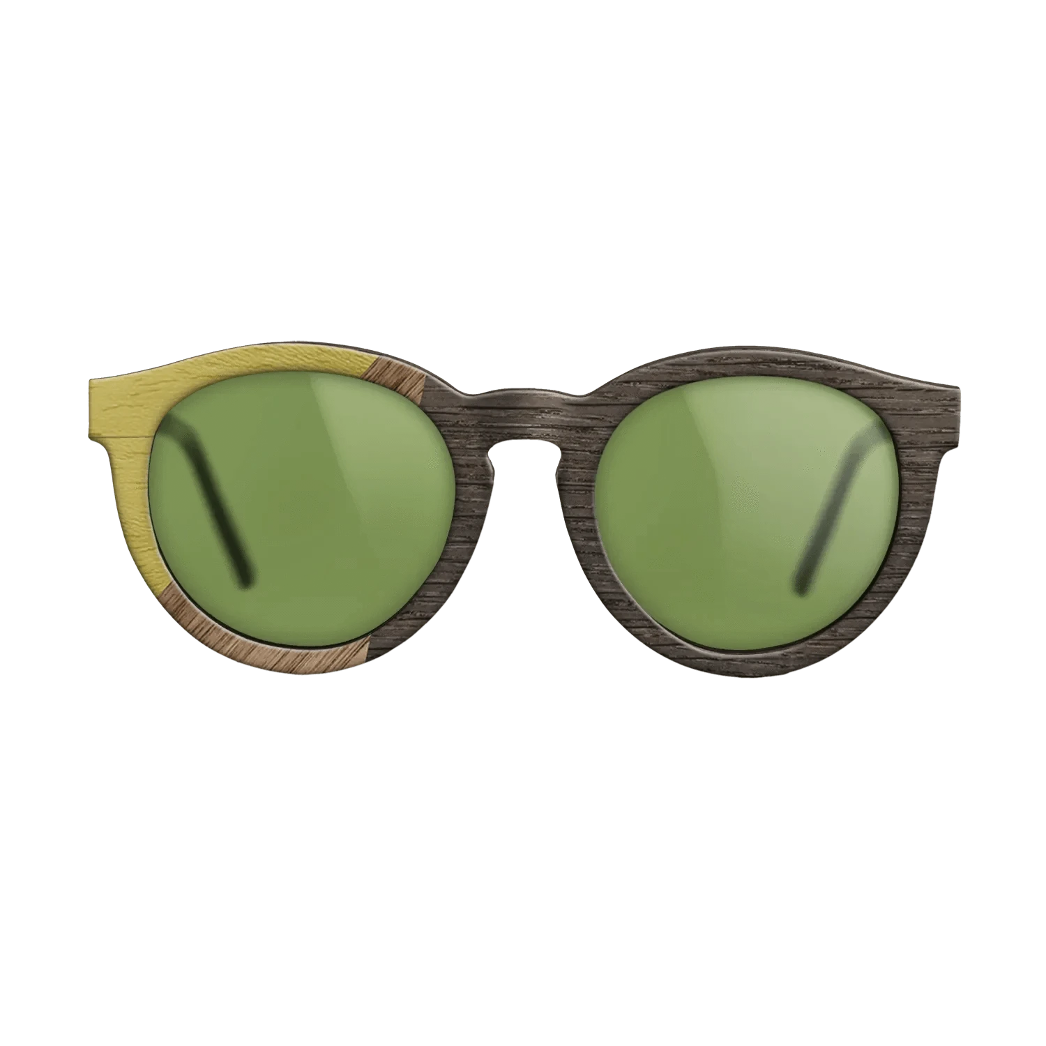 Walnut: Straight Grain,Poplar Dyed: Yellow,Fumed Oak: Bauhaus - The Rebel - Round - 1244 - SIRIS wood optic