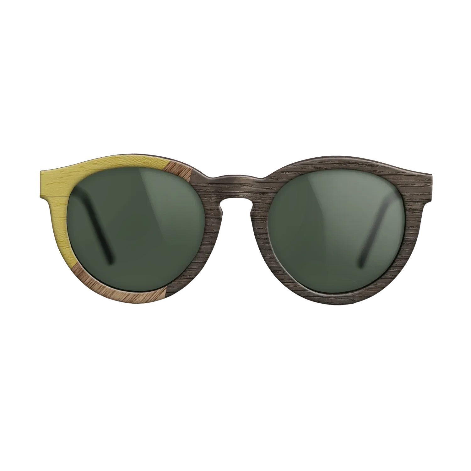 Walnut: Straight Grain,Poplar Dyed: Yellow,Fumed Oak: Bauhaus - The Rebel - Round - 1244 - SIRIS wood optic