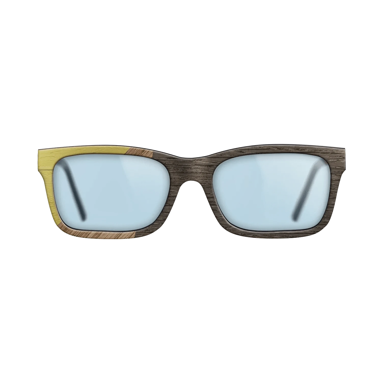 Walnut: Straight Grain,Poplar Dyed: Yellow,Fumed Oak: Bauhaus - The Sage - Rectangle - 1244 - SIRIS wood optic