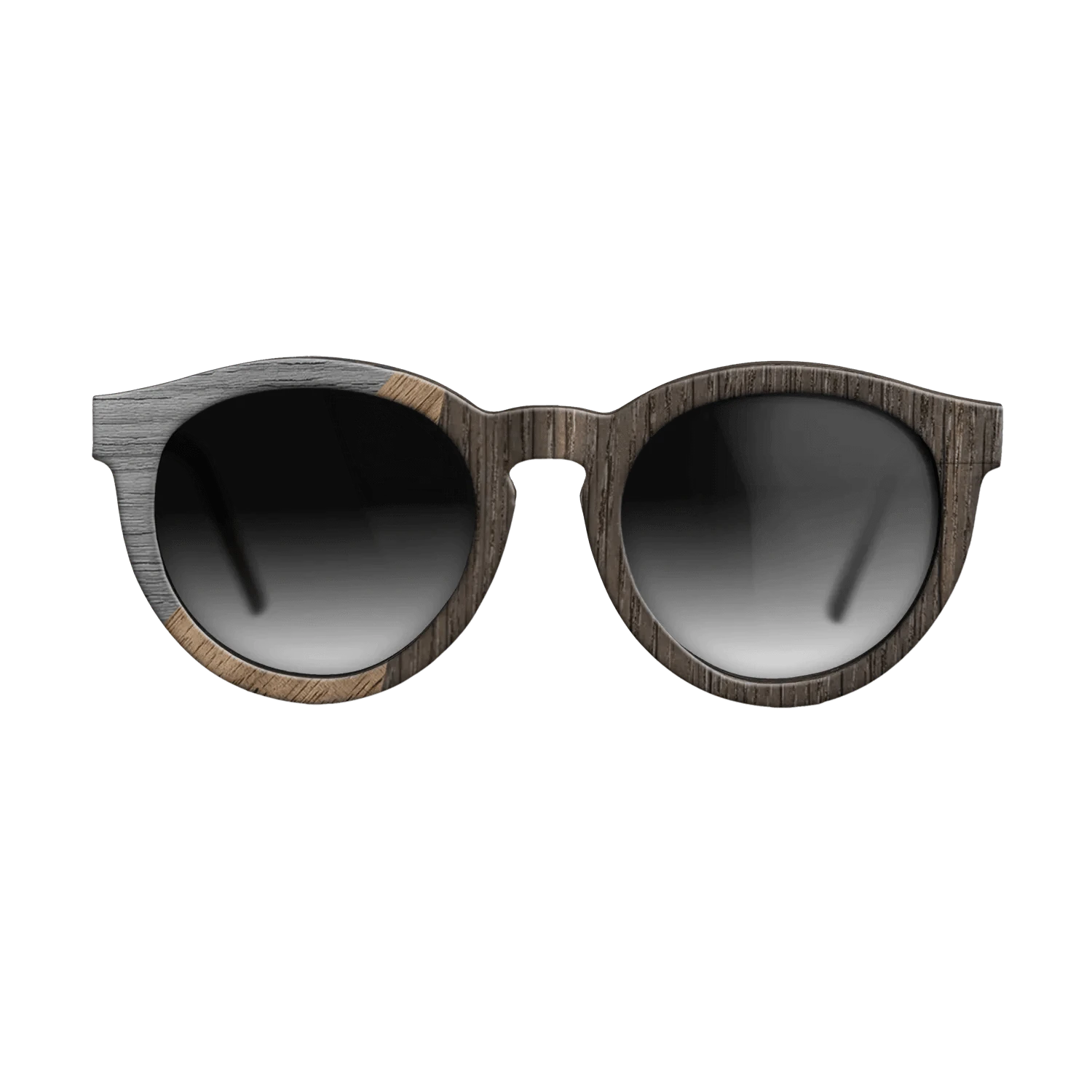 Walnut: Straight Grain,Fumed Oak,Poplar Dyed: Grey: Bauhaus - The Rebel - Round - 1705 - SIRIS wood optic