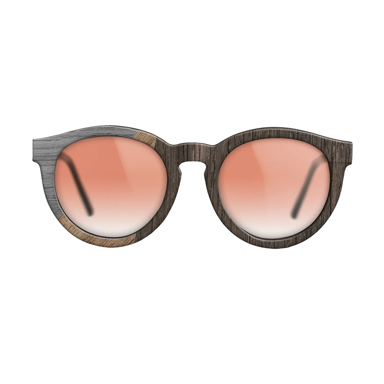 Walnut: Straight Grain,Fumed Oak,Poplar Dyed: Grey: Bauhaus - The Rebel - Round - 1705 - SIRIS wood optic