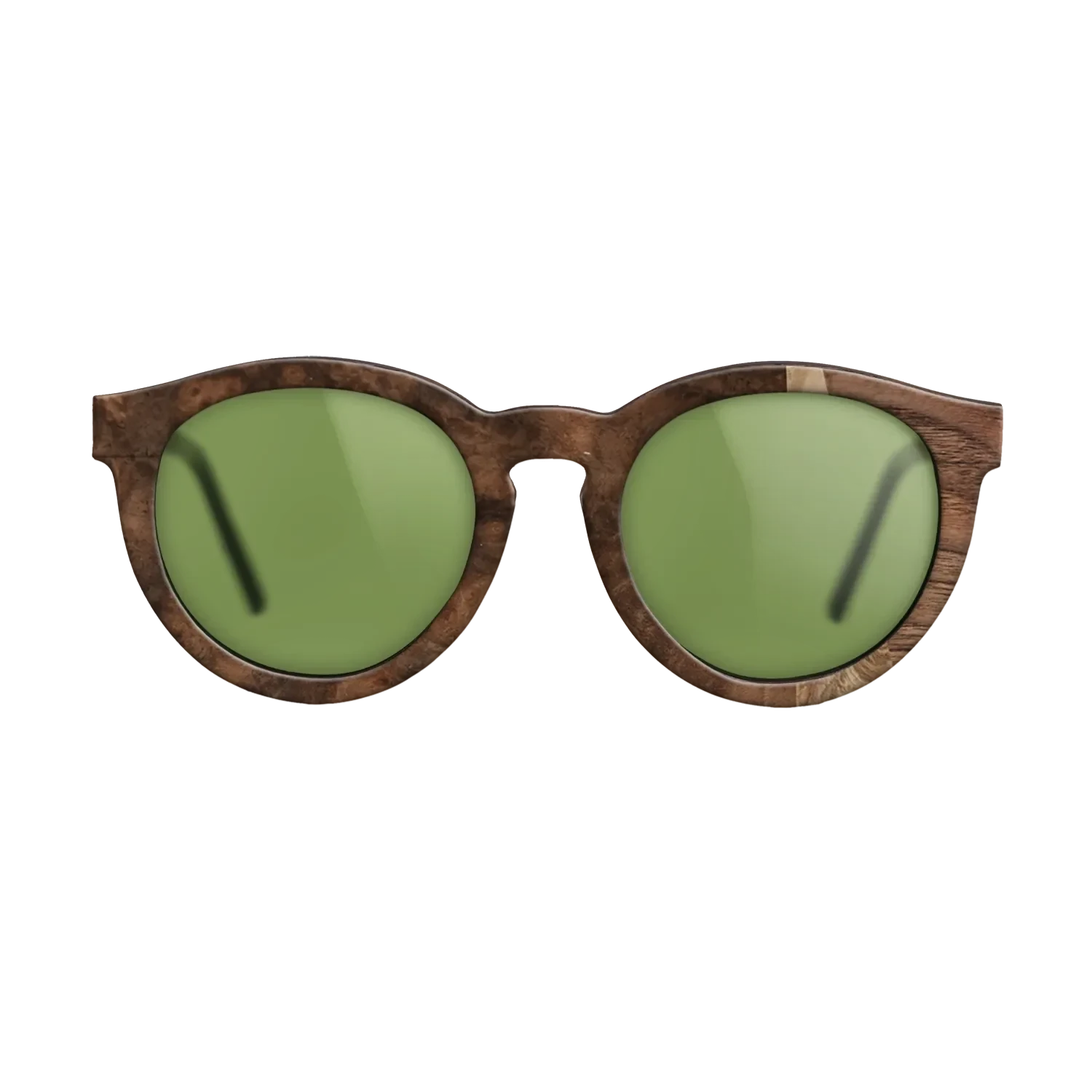 Walnut Burl,Walnut Claro Dark,Poplar Dyed: Baby Blue,Fumed Oak: Fractal - The Rebel - Round - 1403 - SIRIS wood optic