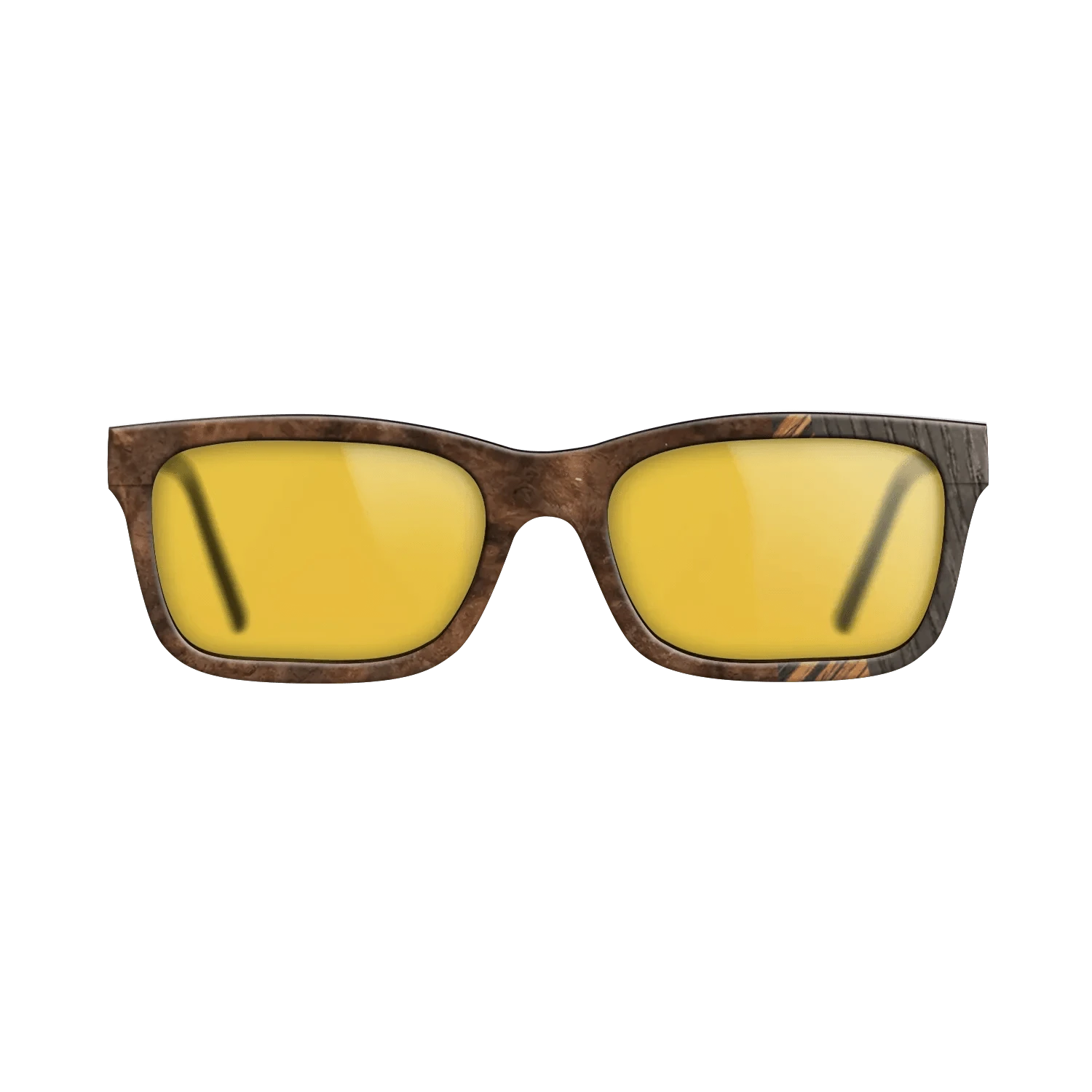 Italian Ebony,Walnut Burl,Poplar Dyed: Red,Walnut: Straight Grain: Fractal - The Sage - Rectangle - 875 - SIRIS wood optic