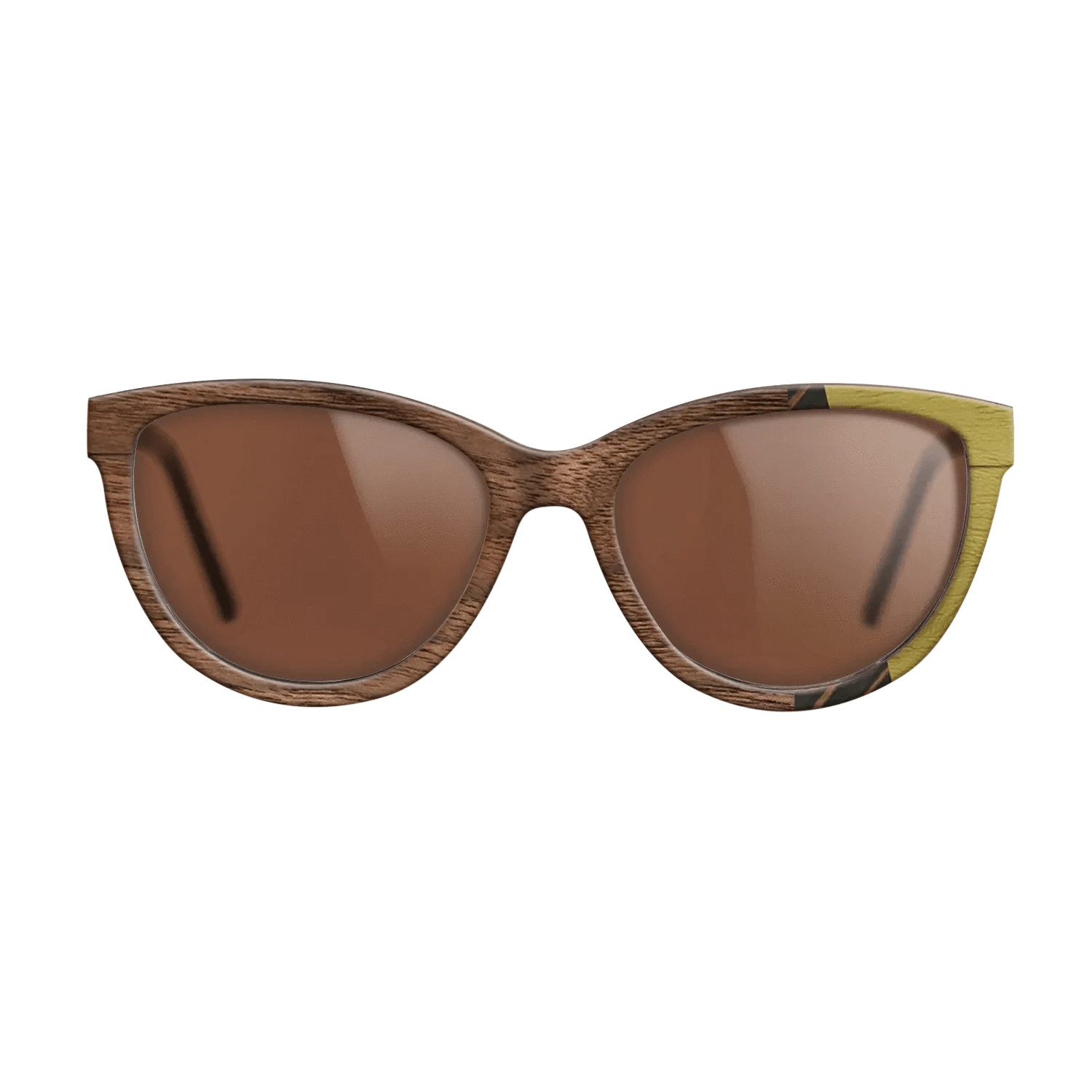 Italian Ebony,Poplar Dyed: Yellow,Walnut: Straight Grain,Walnut Claro Light: Fractal - The Maiden - Cat - 1700 - SIRIS wood optic