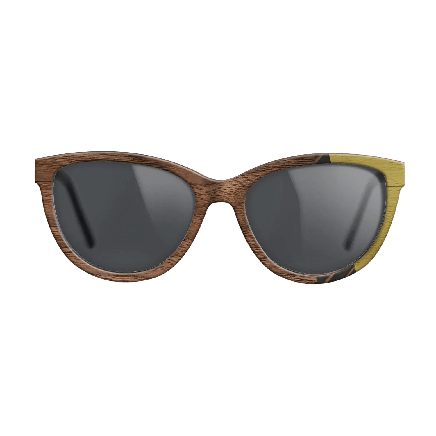 Italian Ebony,Poplar Dyed: Yellow,Walnut: Straight Grain,Walnut Claro Light: Fractal - The Maiden - Cat - 1700 - SIRIS wood optic