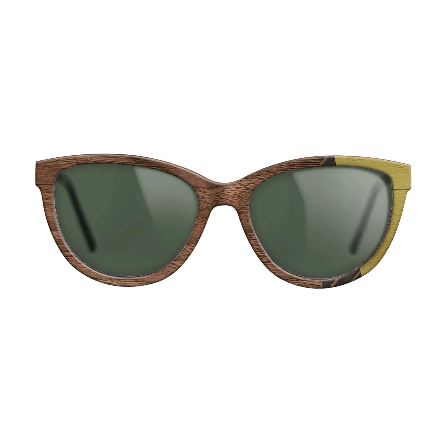 Italian Ebony,Poplar Dyed: Yellow,Walnut: Straight Grain,Walnut Claro Light: Fractal - The Maiden - Cat - 1700 - SIRIS wood optic