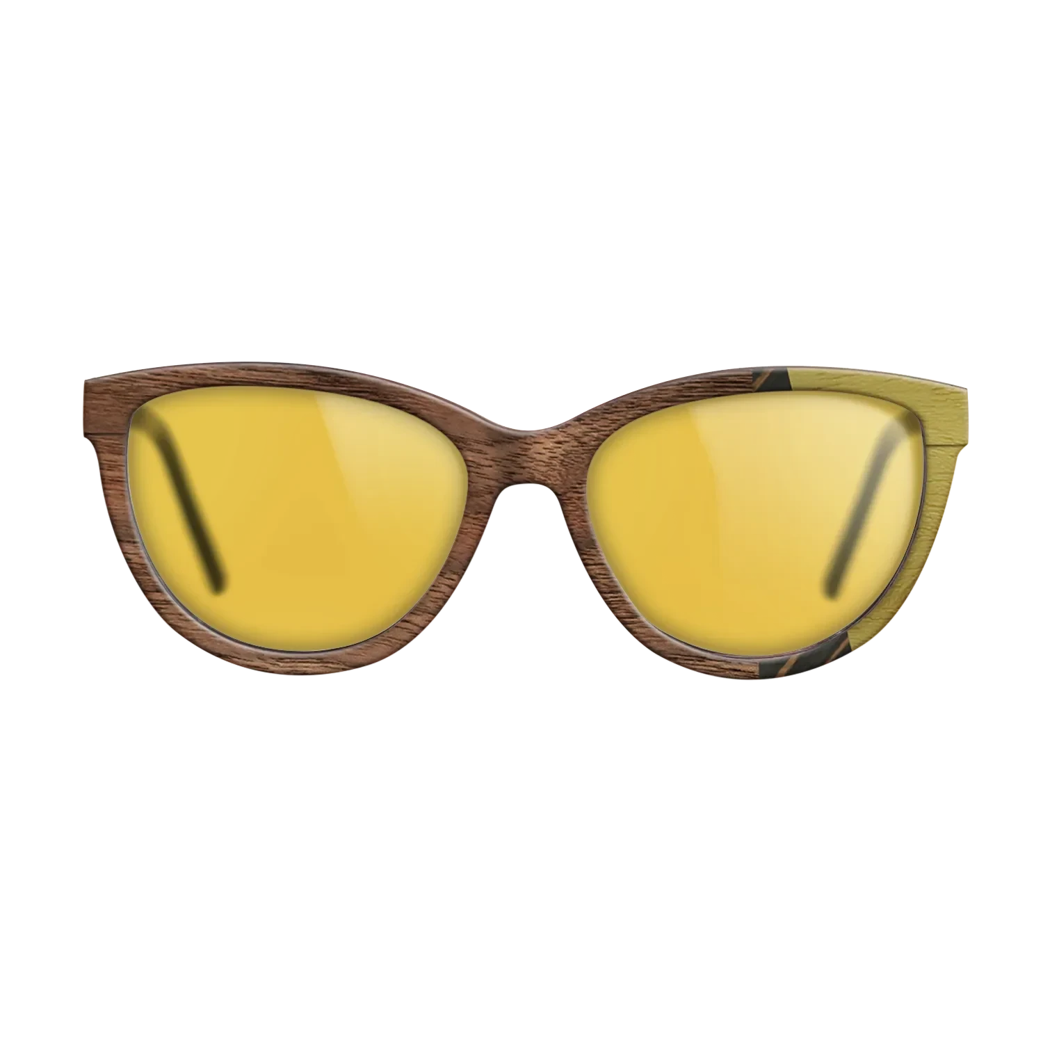 Italian Ebony,Poplar Dyed: Yellow,Walnut: Straight Grain,Walnut Claro Light: Fractal - The Maiden - Cat - 1700 - SIRIS wood optic