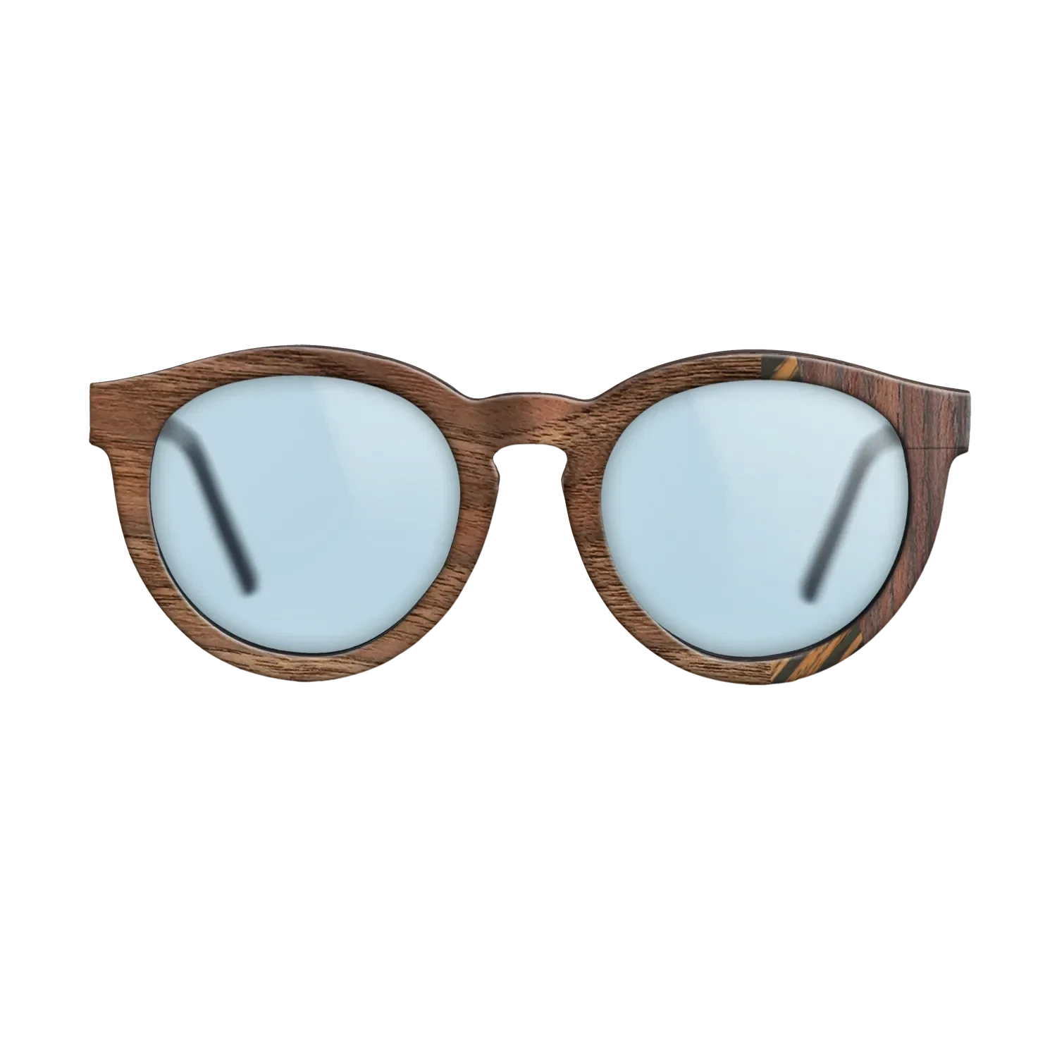 Italian Ebony,Rosewood Reconstituted,Walnut Claro Light: Fractal - The Rebel - Round - 1112 - SIRIS wood optic
