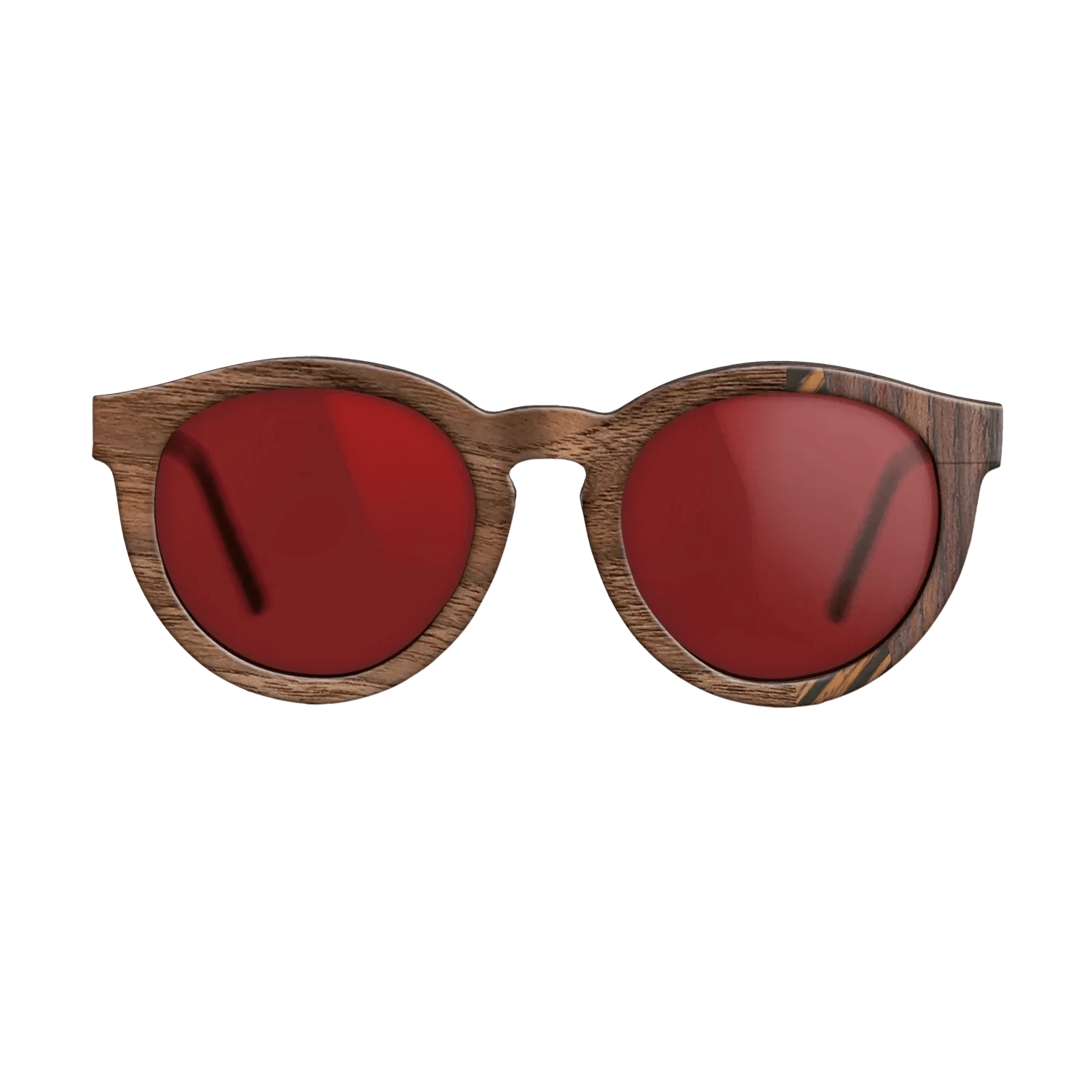 Italian Ebony,Rosewood Reconstituted,Walnut Claro Light: Fractal - The Rebel - Round - 1112 - SIRIS wood optic