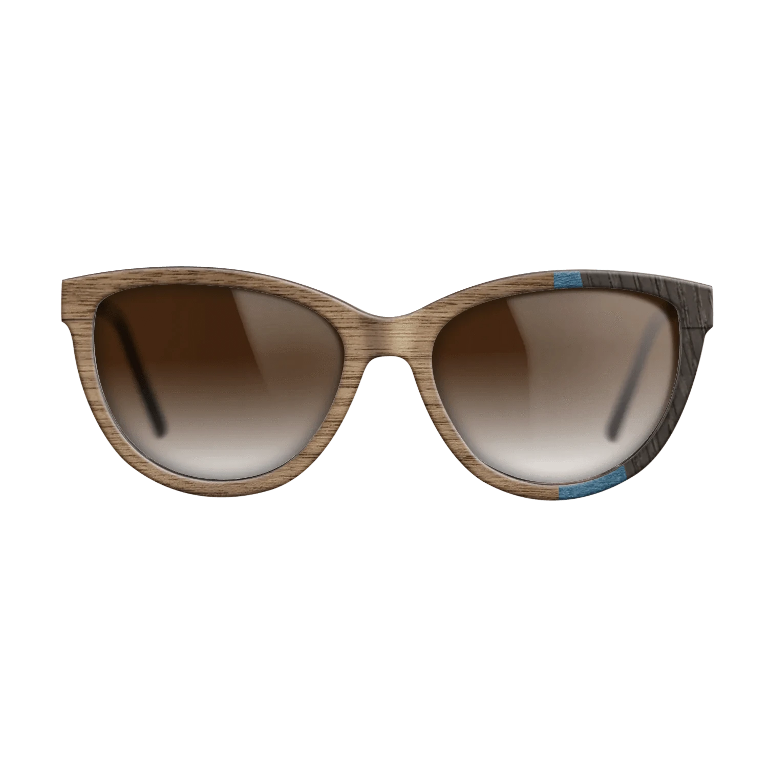 Walnut: Straight Grain,Poplar Dyed: Blue Denim,Fumed Oak: Fractal - The Maiden - Cat - 1519 - SIRIS wood optic