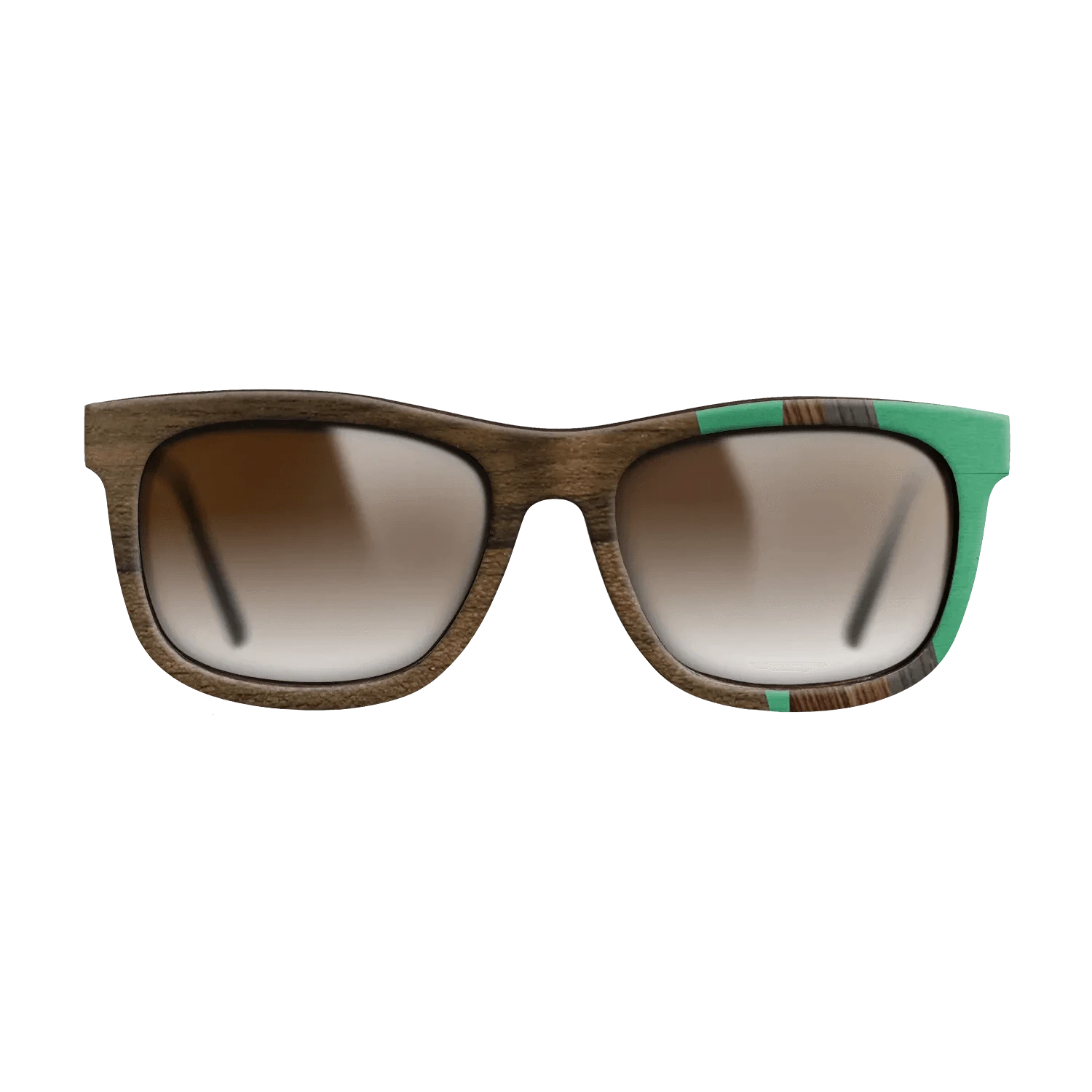 Ziricote Dark Quartered,Poplar Dyed: Green,Kingwood,Fumed Oak,Walnut: Straight Grain: Fractal - The Hero - Square - 1479 - SIRIS wood optic