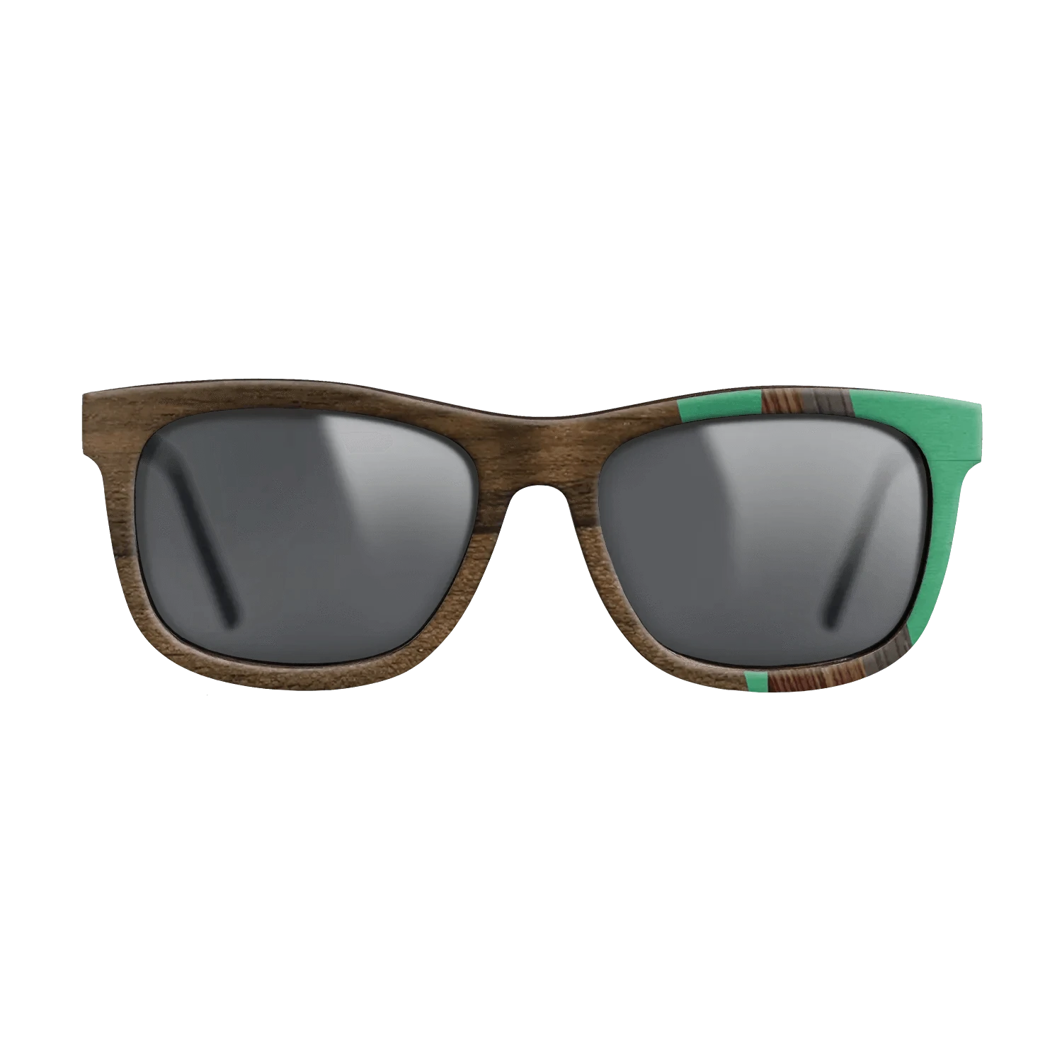 Ziricote Dark Quartered,Poplar Dyed: Green,Kingwood,Fumed Oak,Walnut: Straight Grain: Fractal - The Hero - Square - 1479 - SIRIS wood optic