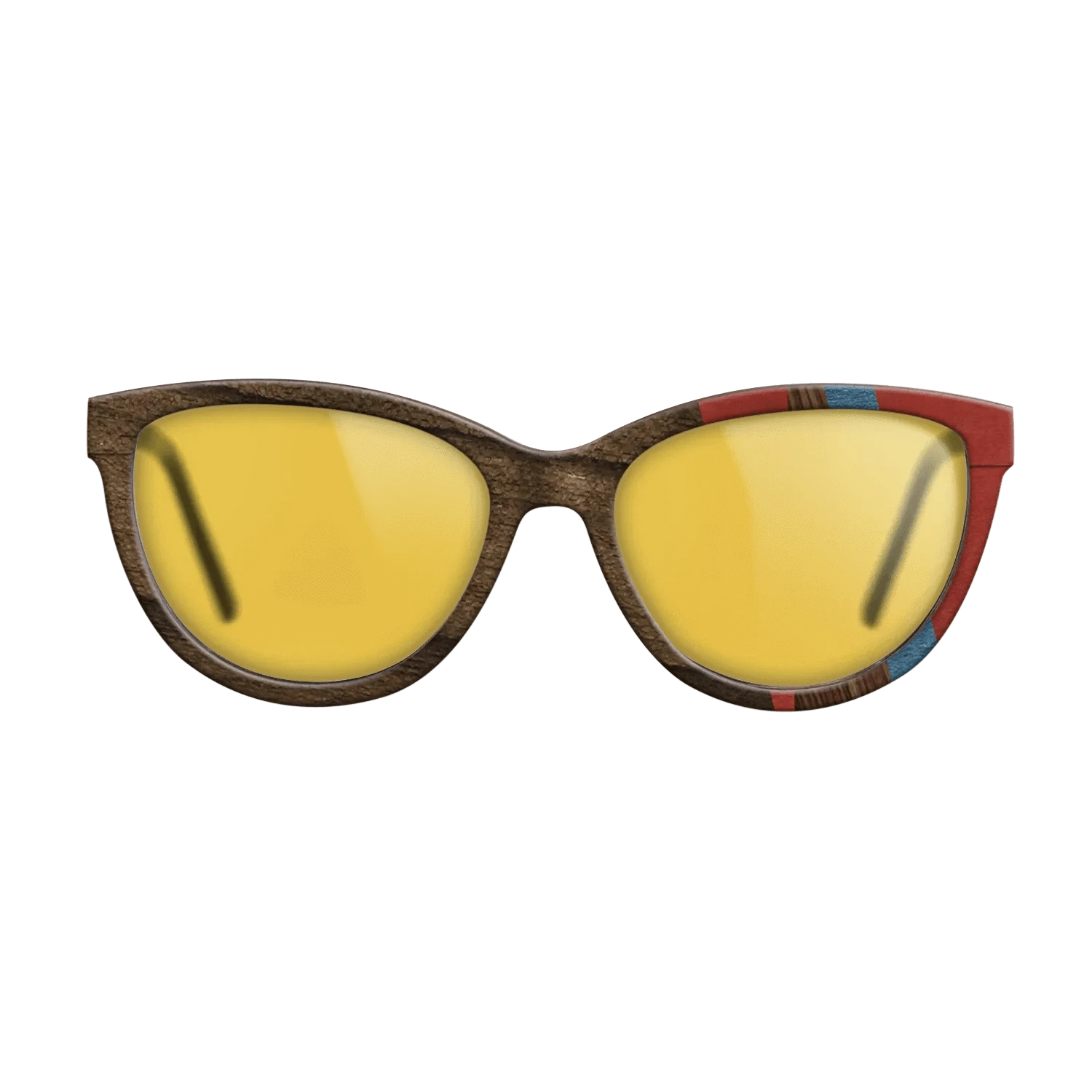 Walnut: Straight Grain,Ziricote Dark Quartered,Poplar Dyed: Blue Denim,Poplar Dyed: Red,Kingwood: Fractal - The Maiden - Cat - 1214 - SIRIS wood optic